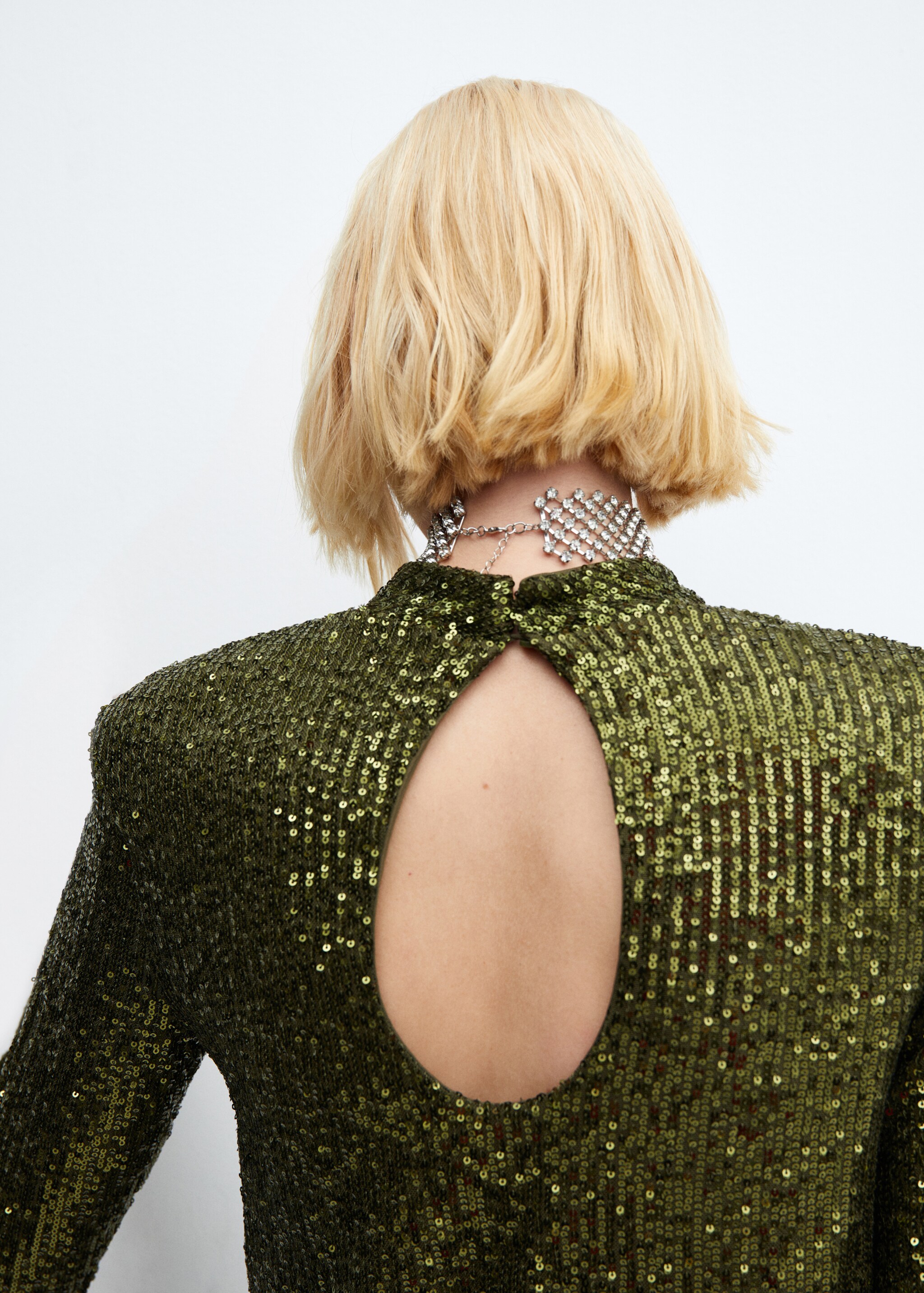 Sequined turtleneck t-shirt  - Details of the article 6