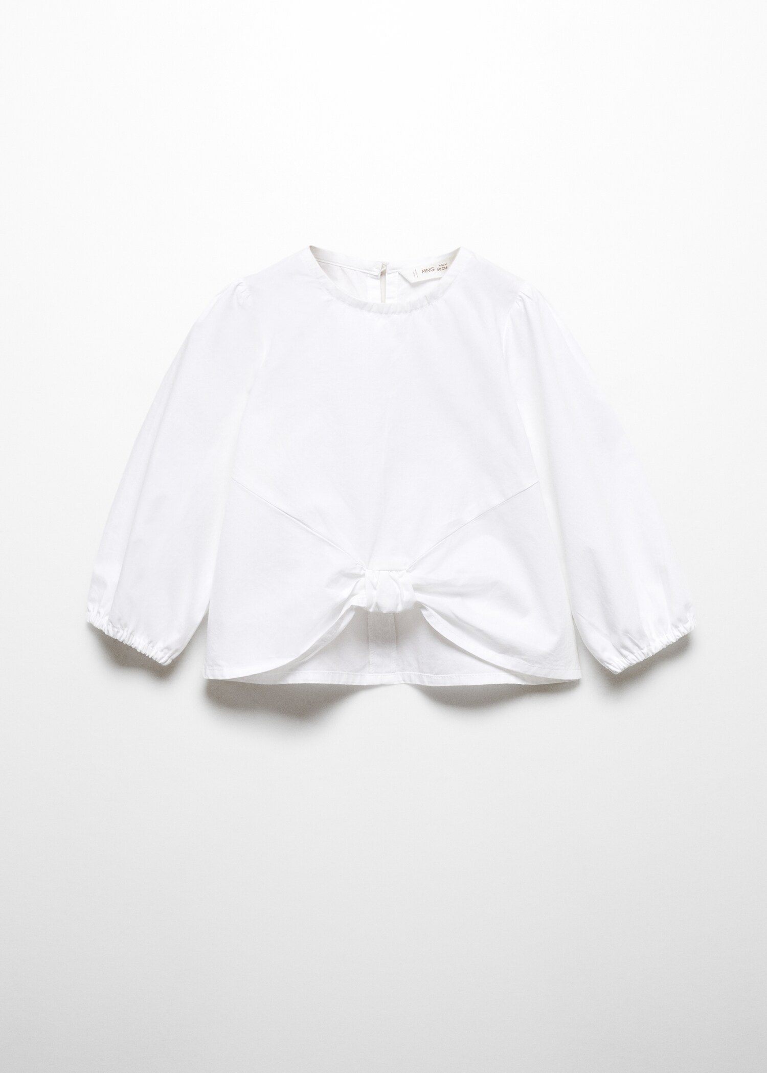 Blouse à nœud en coton - Article sans modèle