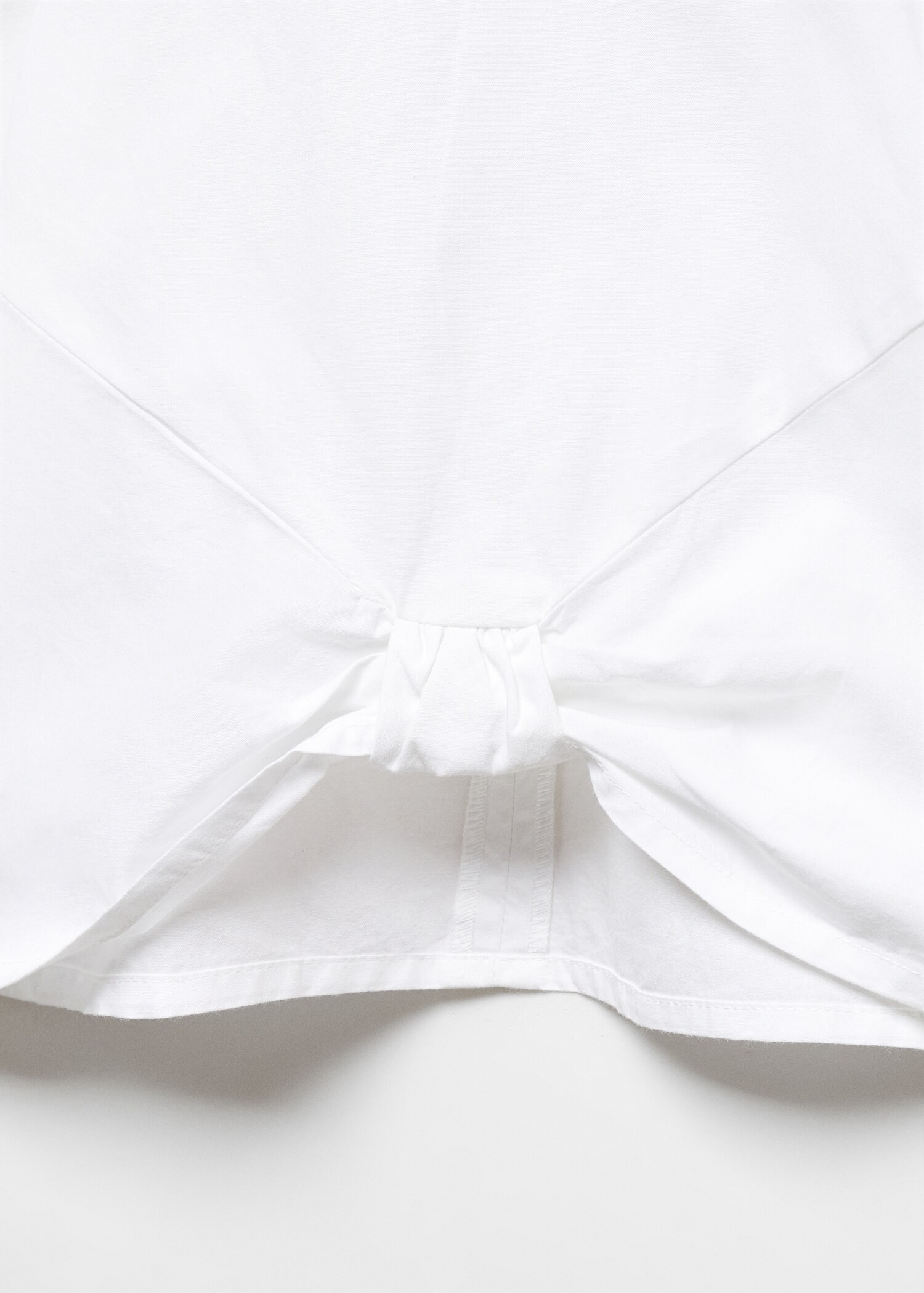 Blouse à nœud en coton - Détail de l'article 0