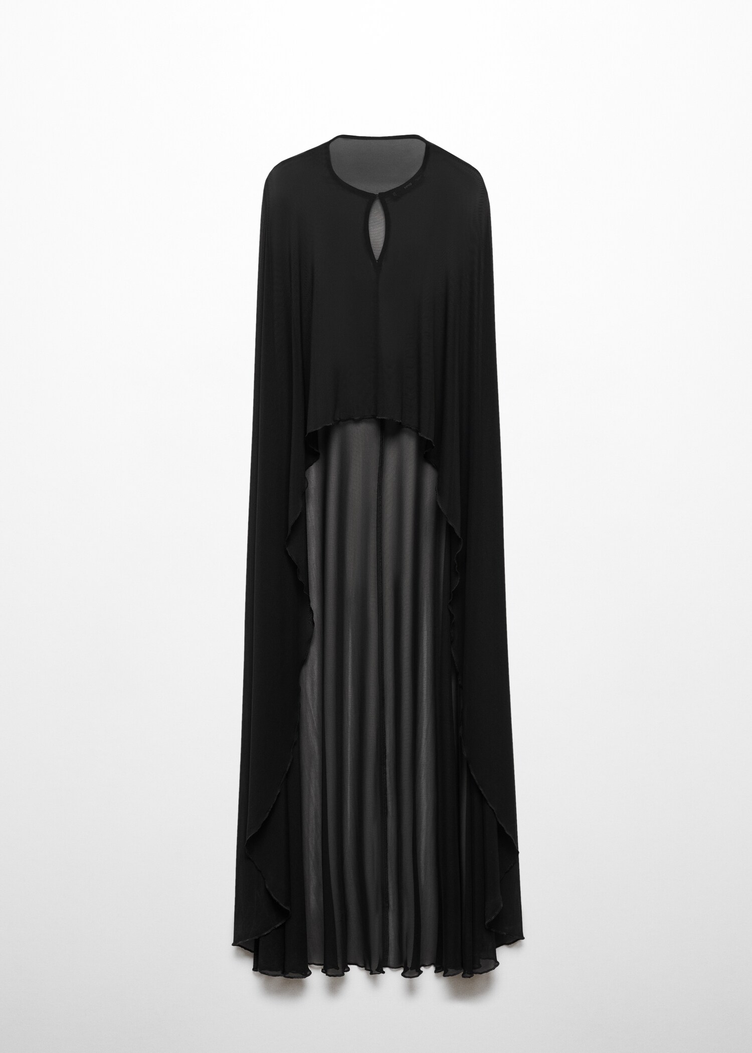 Cape semi-transparente asymétrique - Article sans modèle