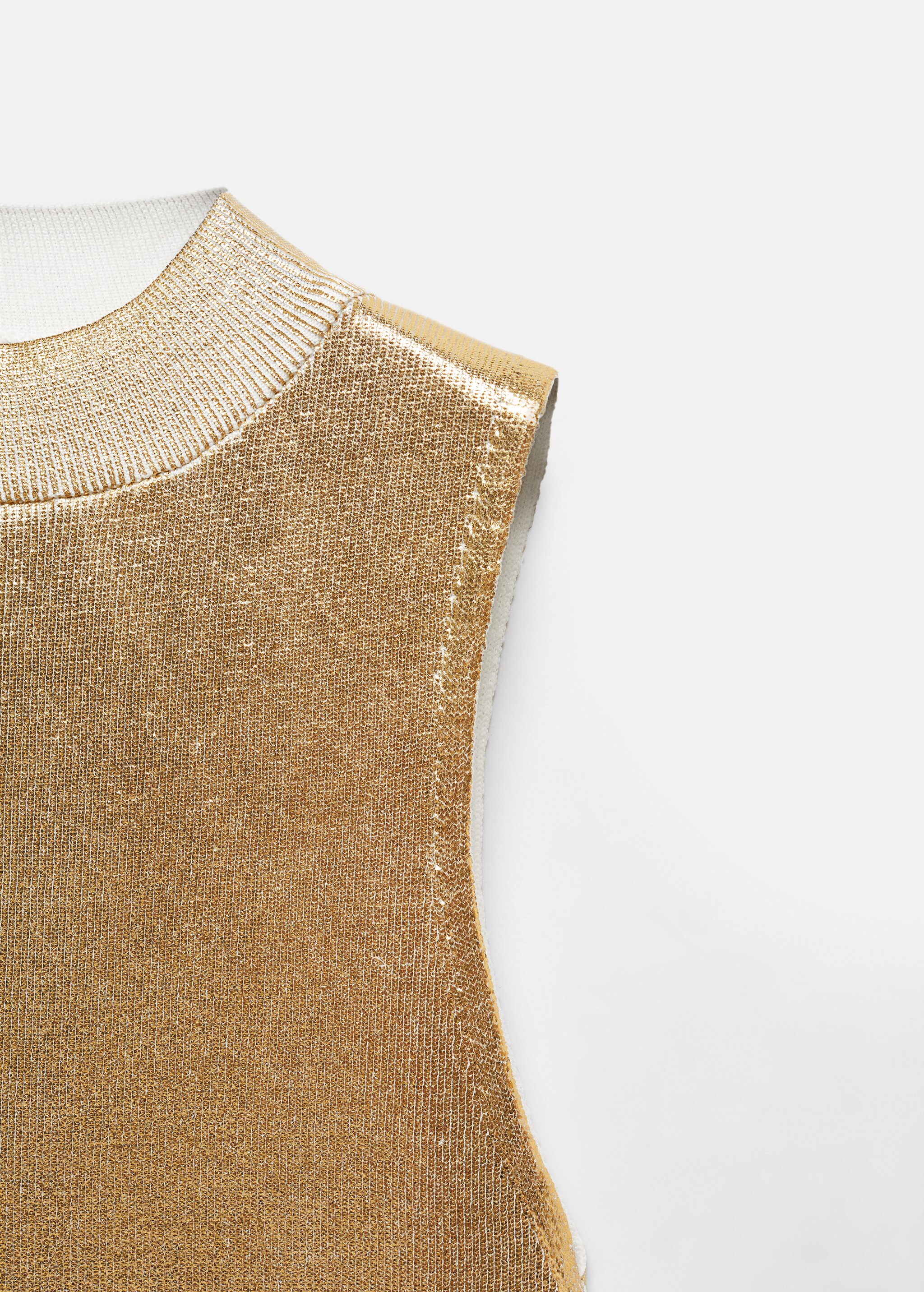 Metallic knit top - Details of the article 8