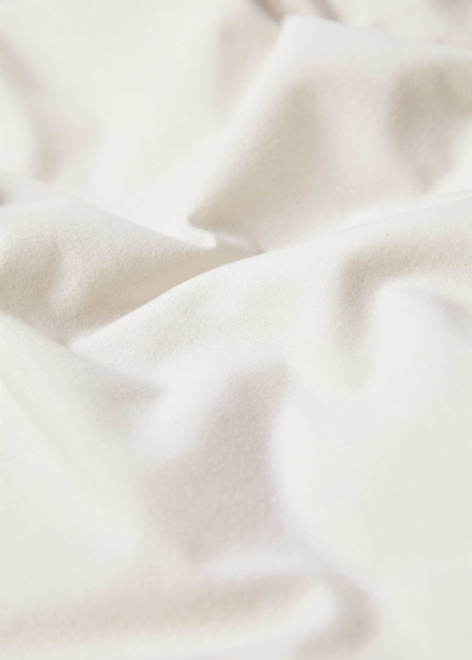 Effen flanellen dekbedovertrek Bed 180/200 cm - Detail van het artikel 3