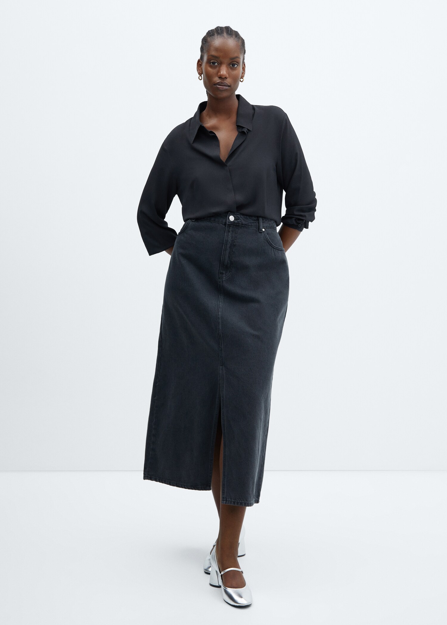 Regular flowy shirt - Details of the article 3