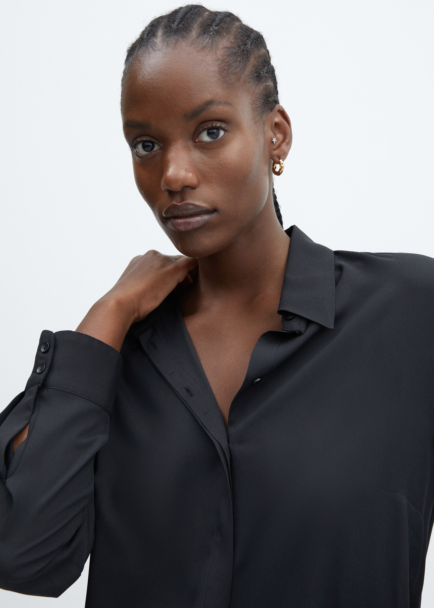 Regular flowy shirt - Details of the article 4