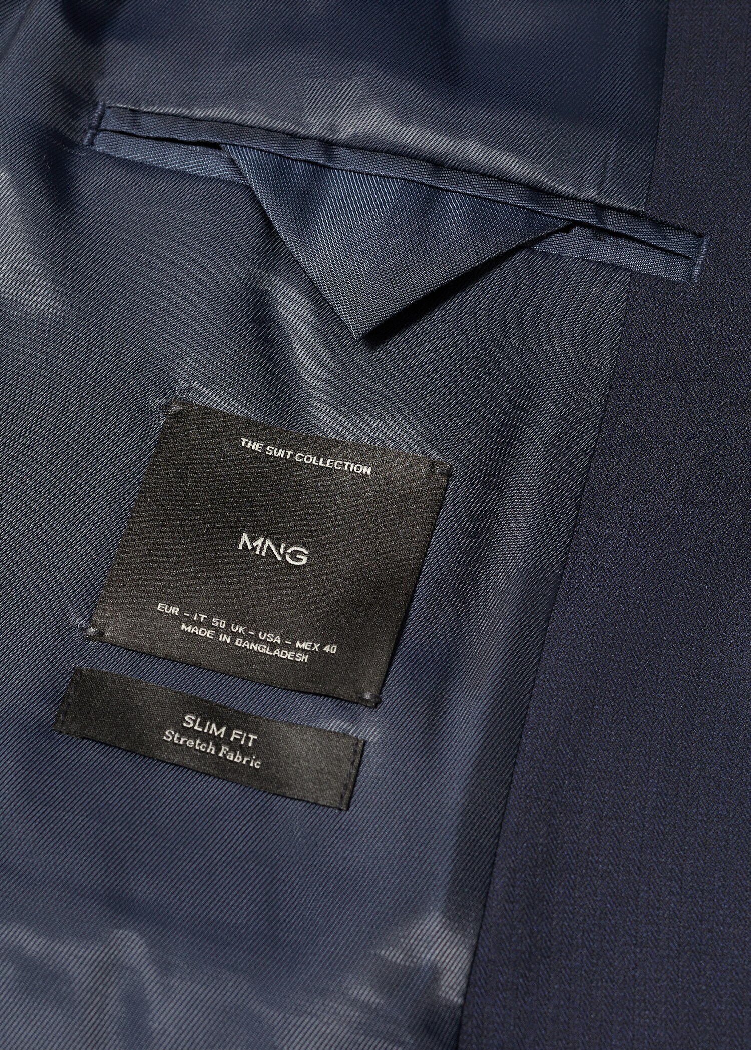 Stretch fabric slim-fit suit jacket - Details of the article 0