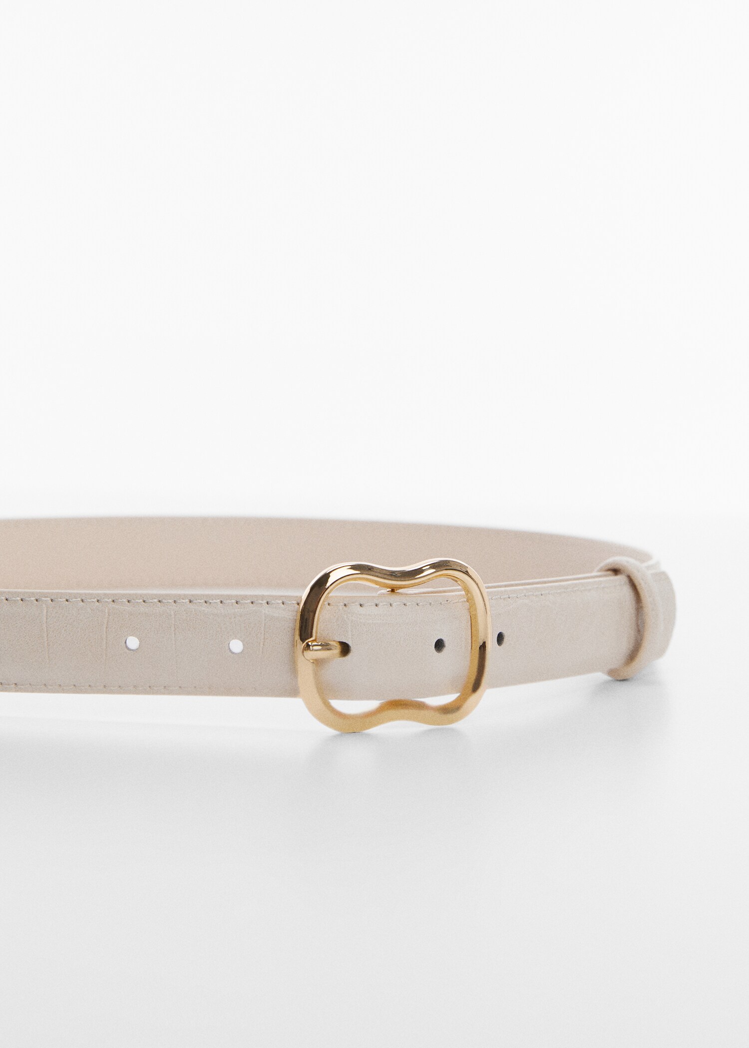 Crocodile-effect belt - Medium plane