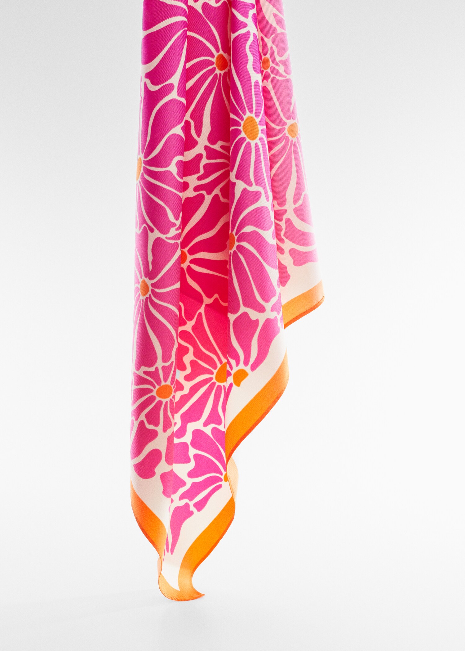 Floral printed scarf - Medium plane
