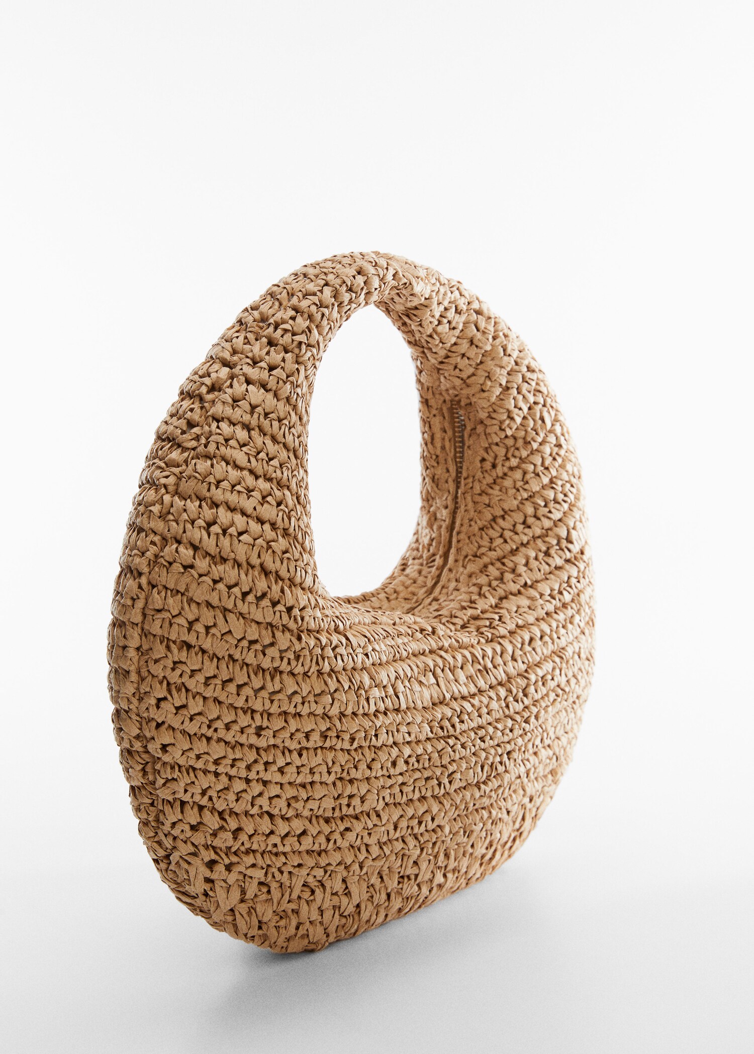 Bolso fibra natural redondo - Plano medio