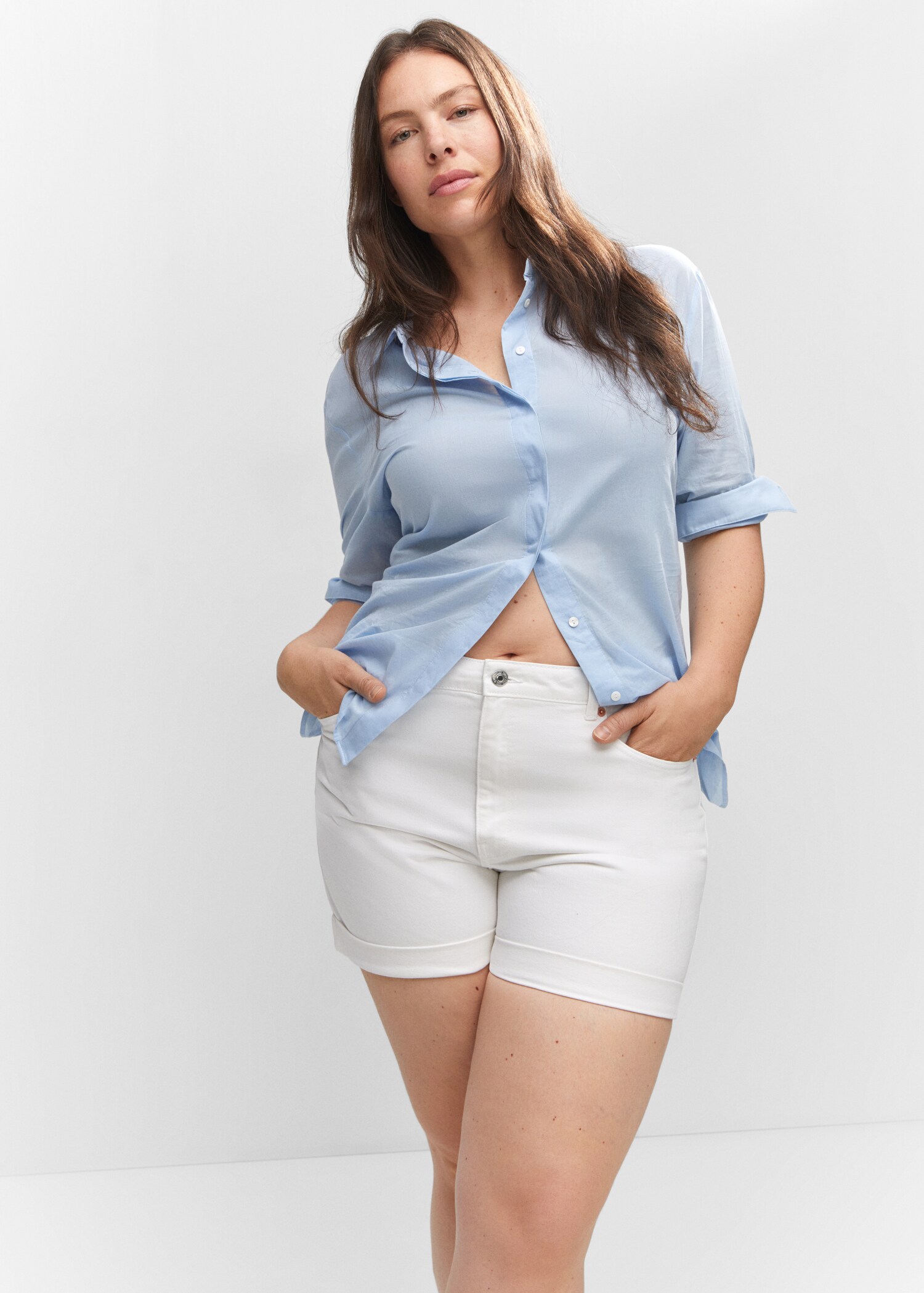 Shorts vaqueros mom-fit - Detalle del artículo 5