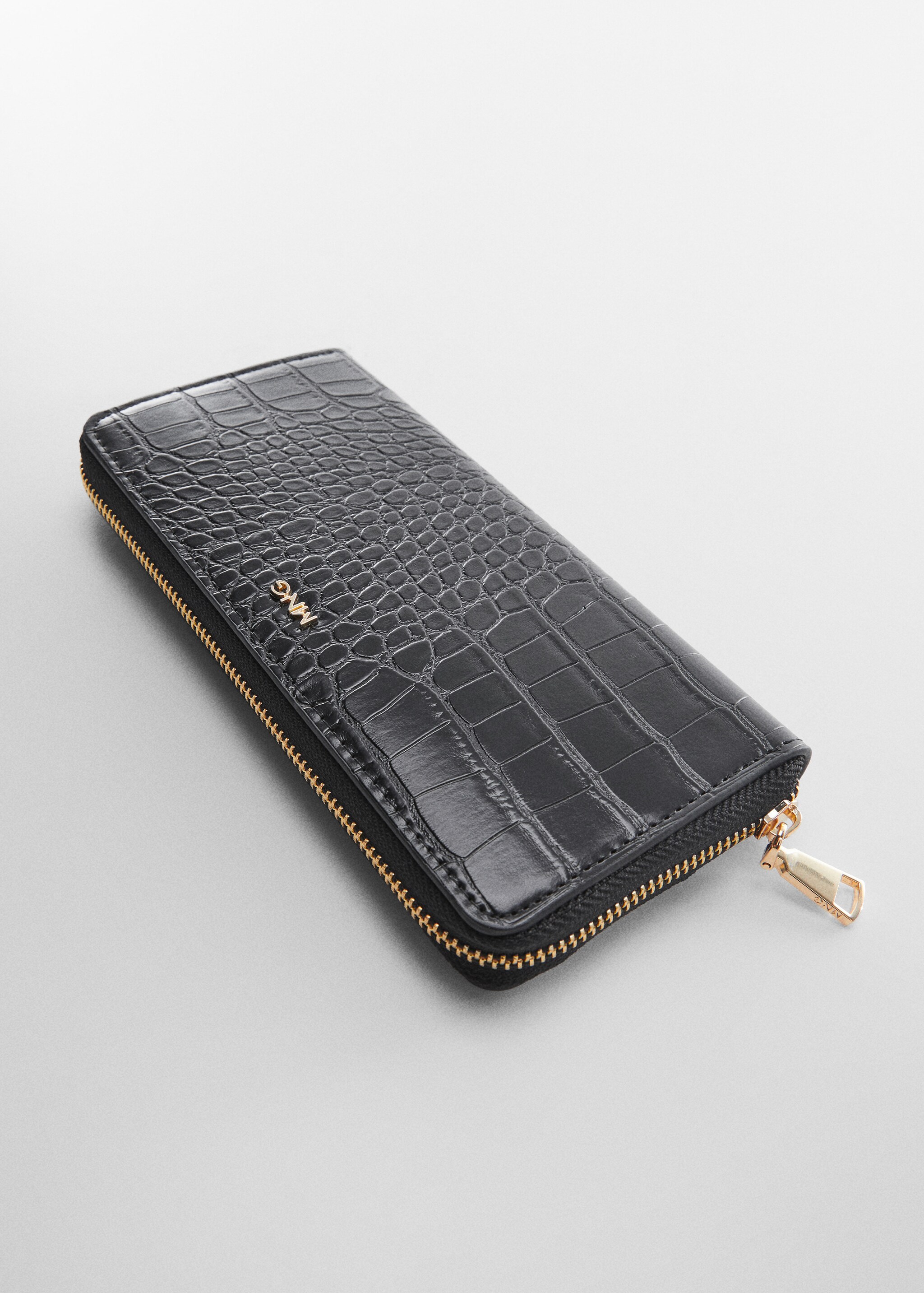 Crocodile wallet with logo - Details of the article 1