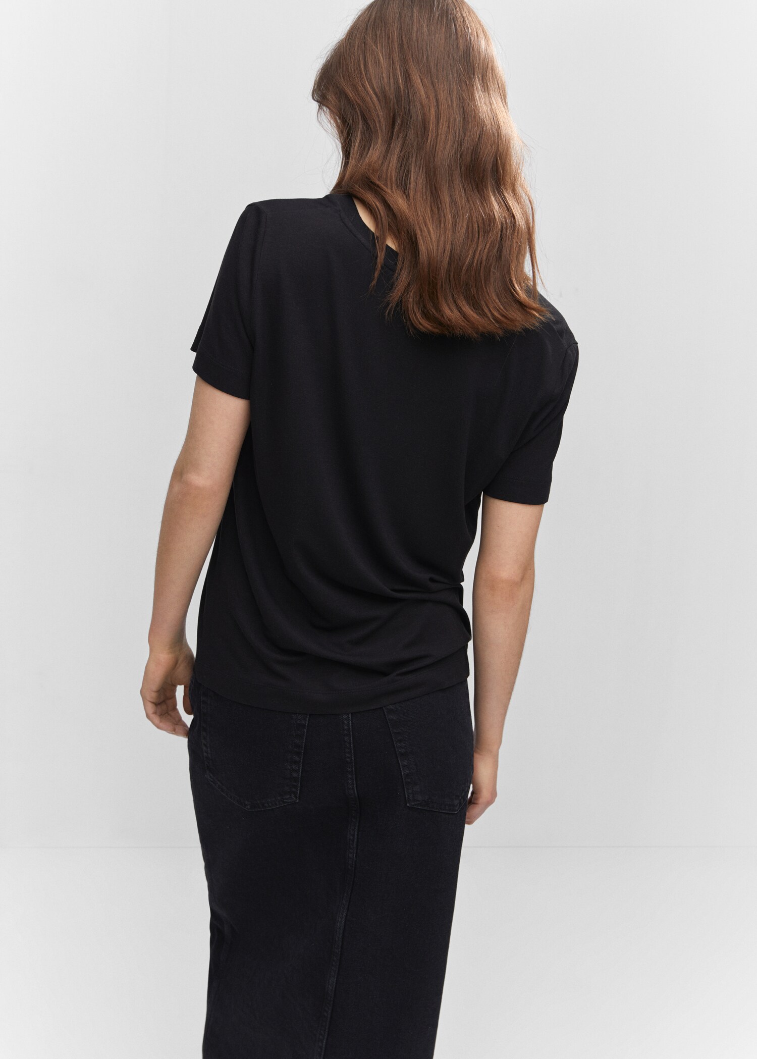 T-shirt col en V - Verso de l’article