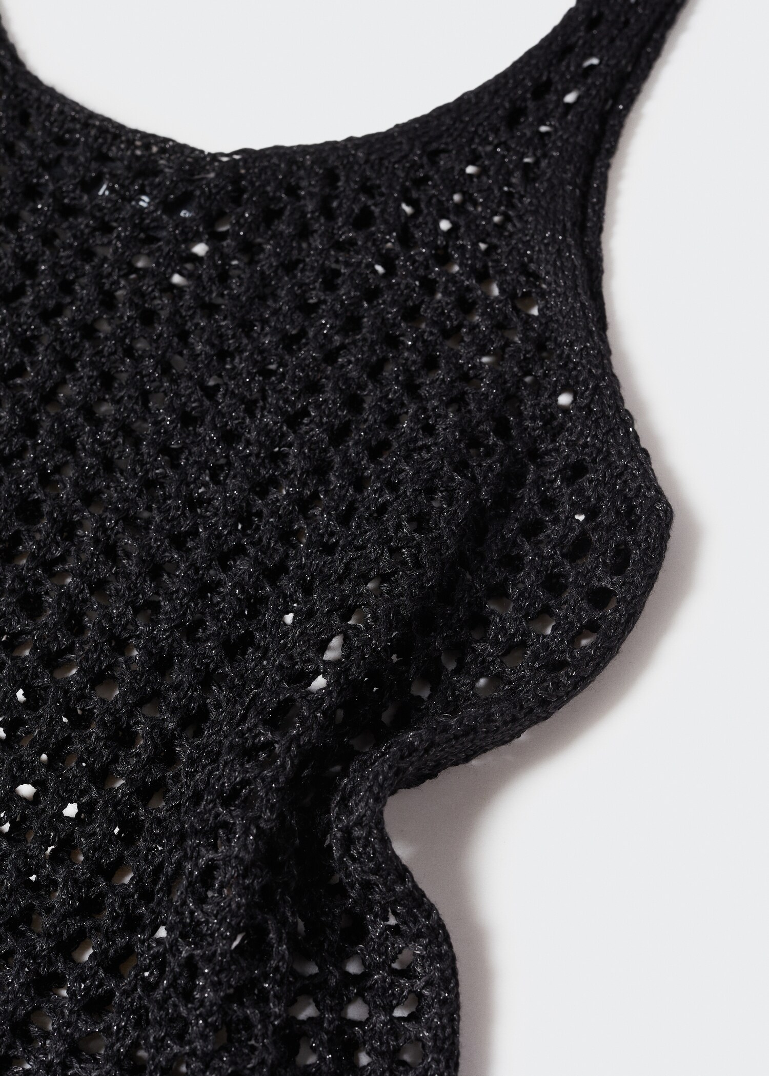 Openwork knitted lurex top - Детальніше про товар 8