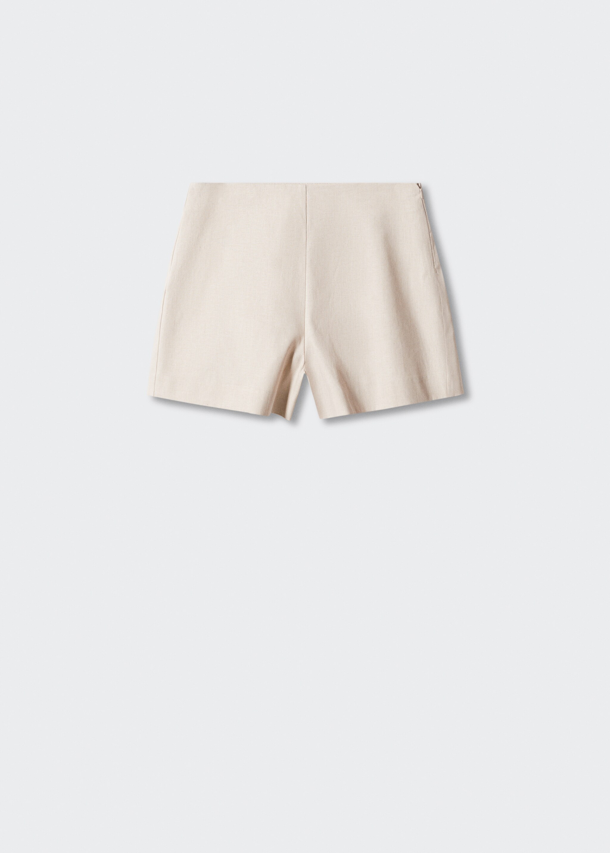 High-waist linen shorts - Article without model
