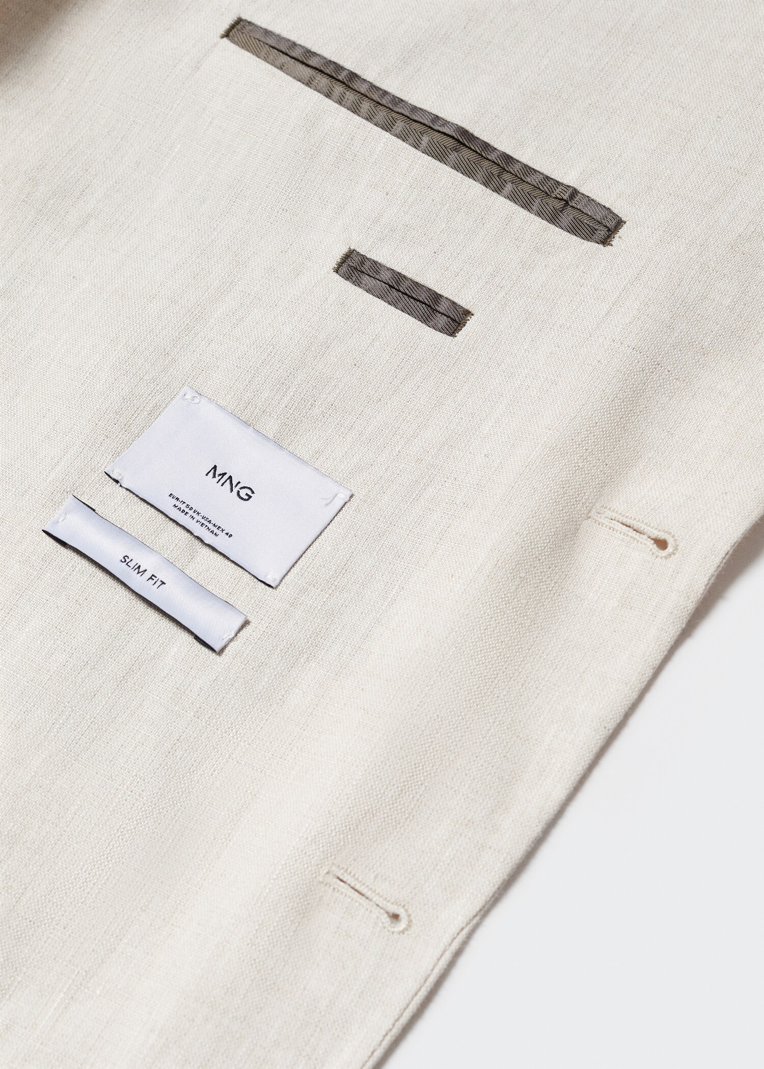 Veste slim fit 100 % lin - Détail de l'article 8