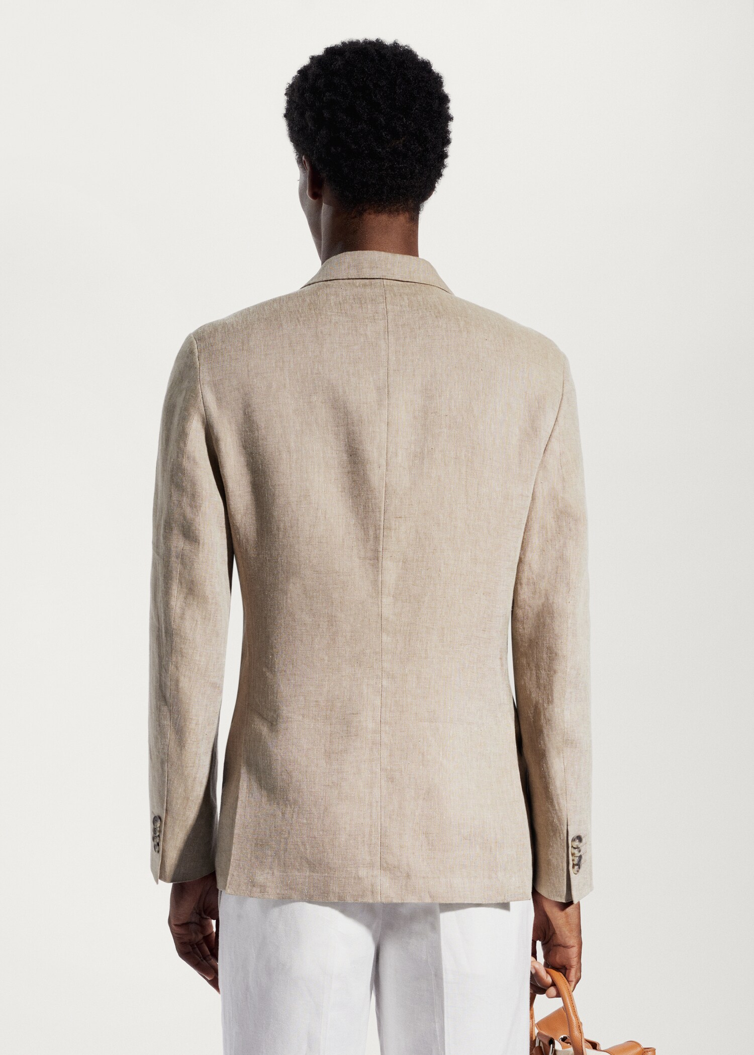 Veste slim fit 100 % lin - Verso de l’article