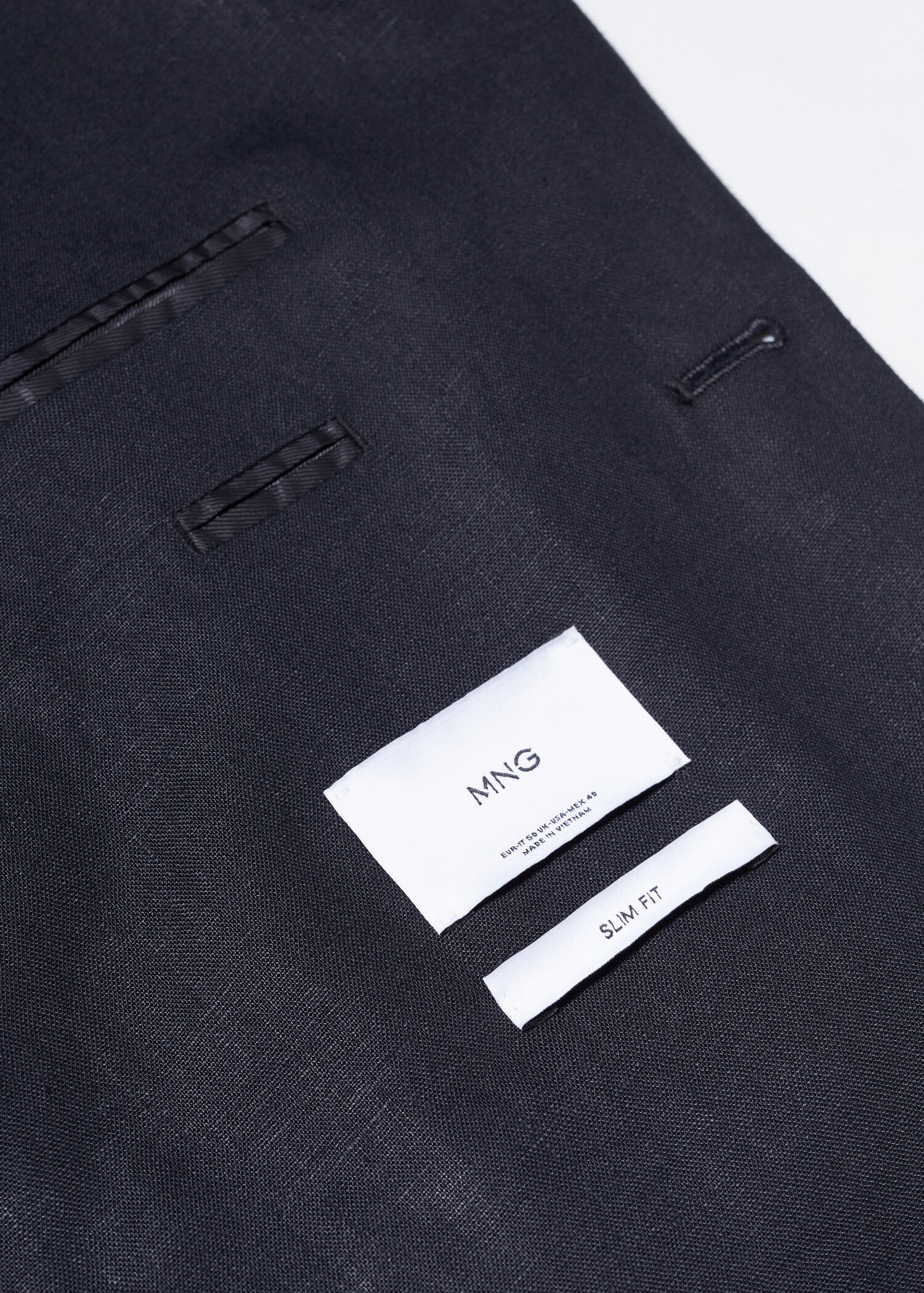 Veste slim fit 100 % lin - Details of the article 8