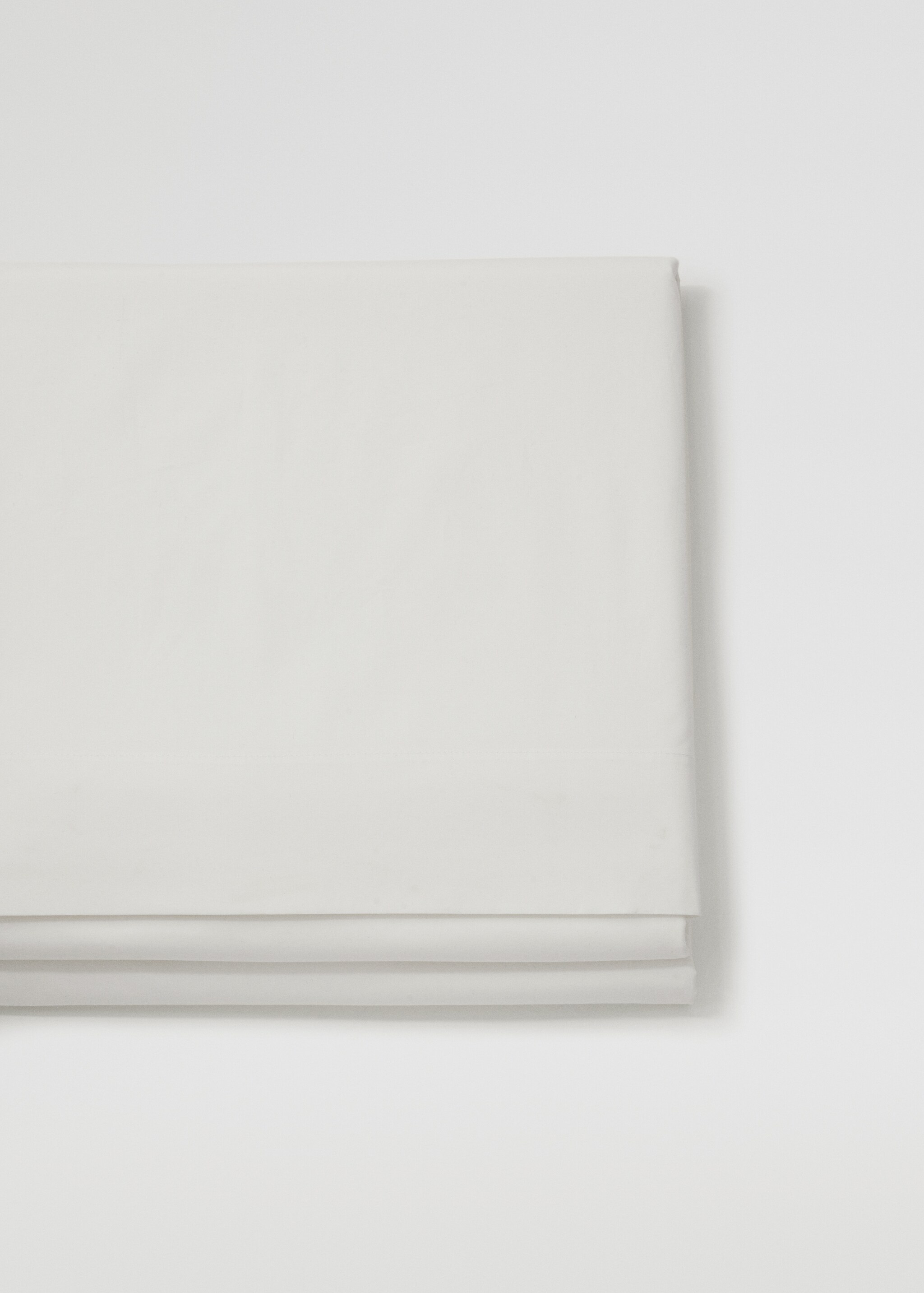 Cotton percale flat sheet (300 threads) 270x280cm - Article without model