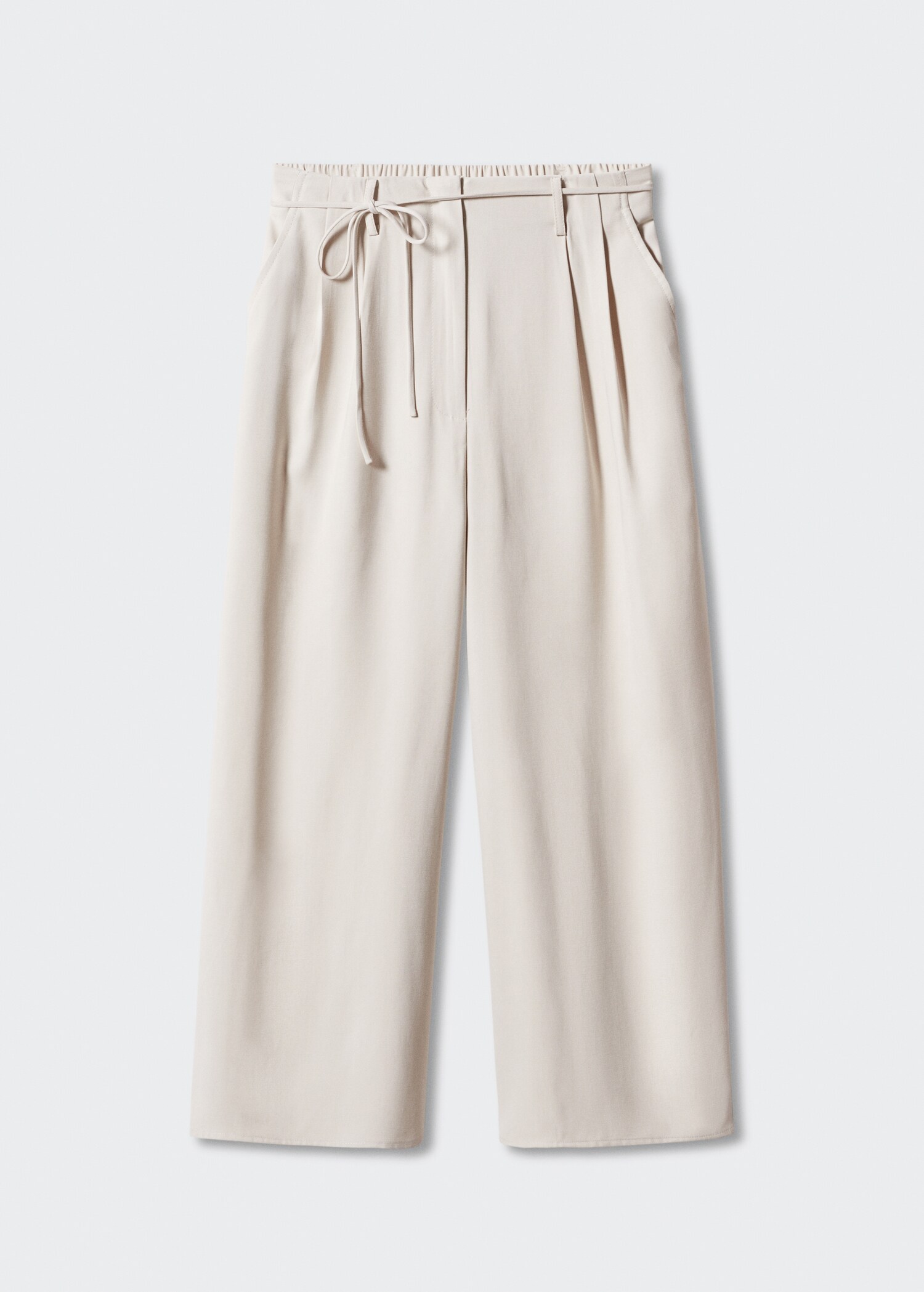 Wideleg trousers with elastic waist - Article without model