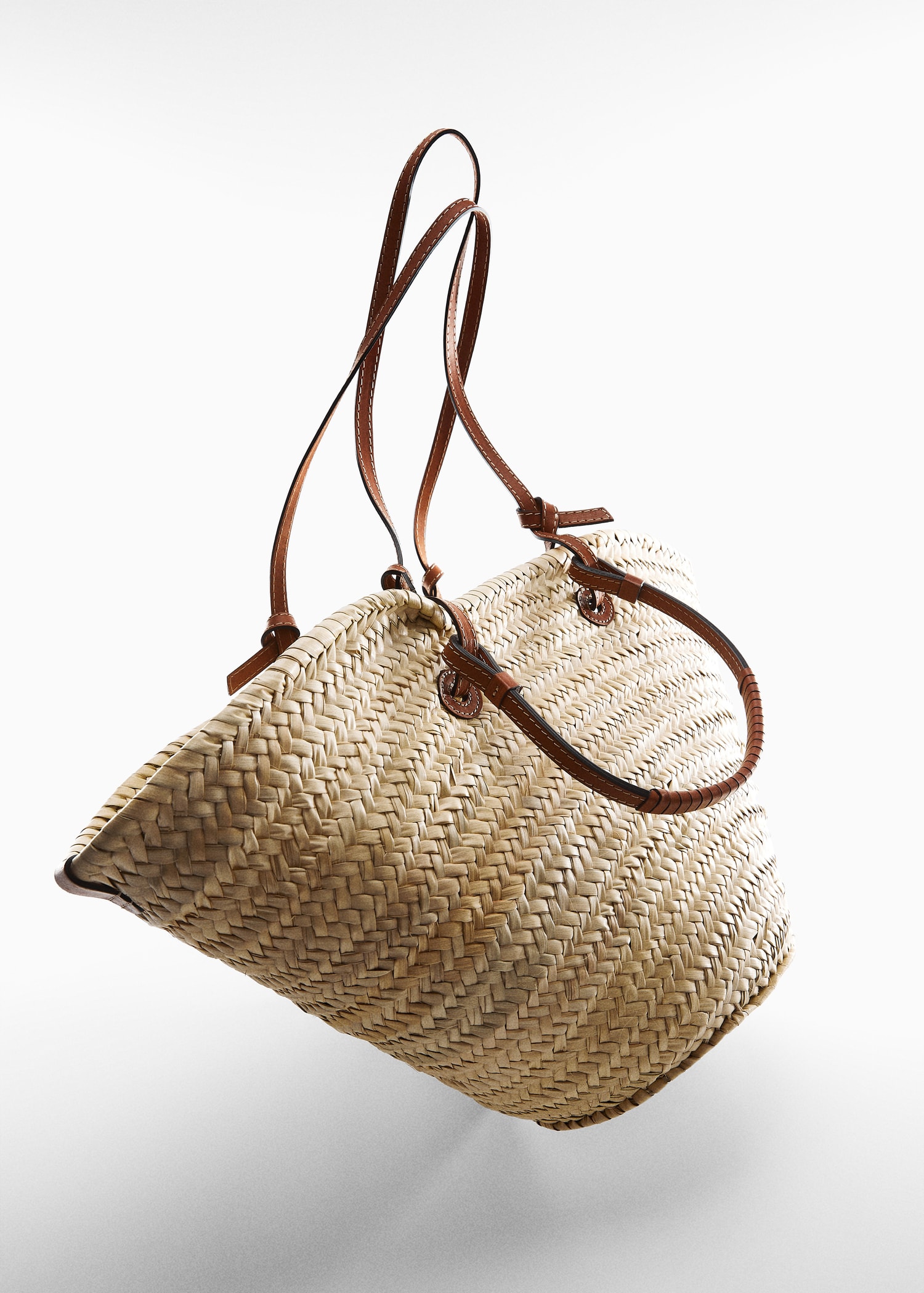 Raffia tote bag