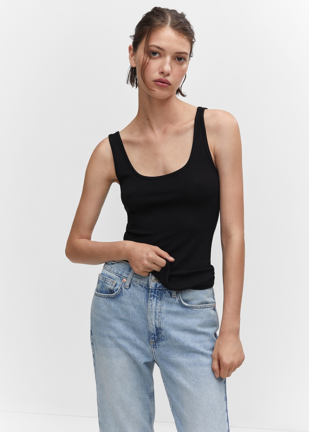 Debardeur decollete plongeant Femme MANGO Niger