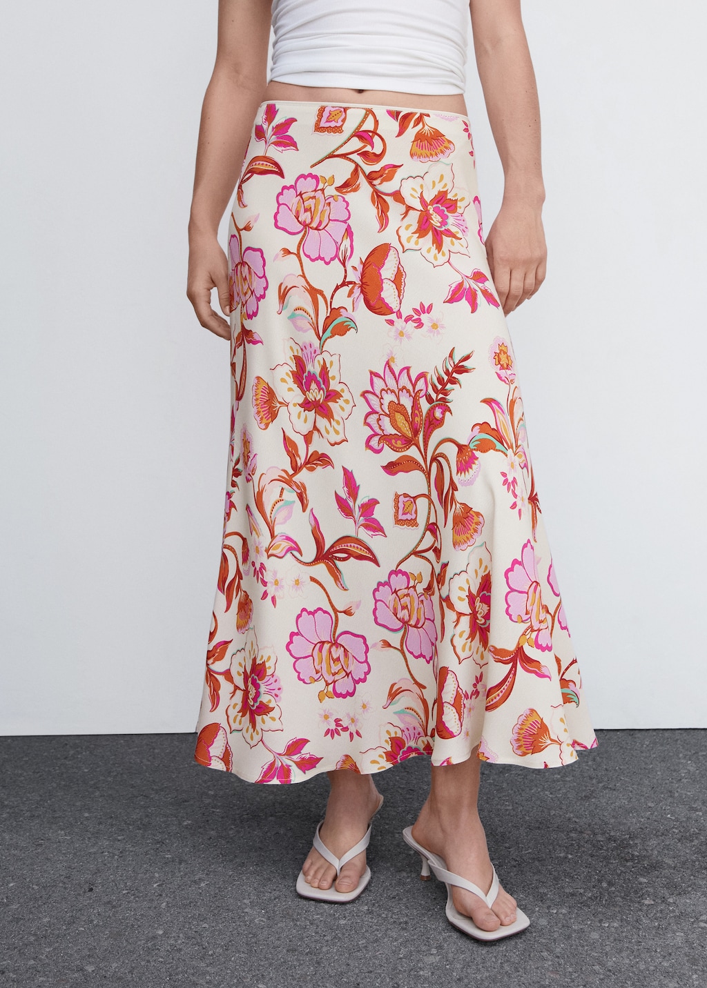 Long floral skirt 5x7 hot sale