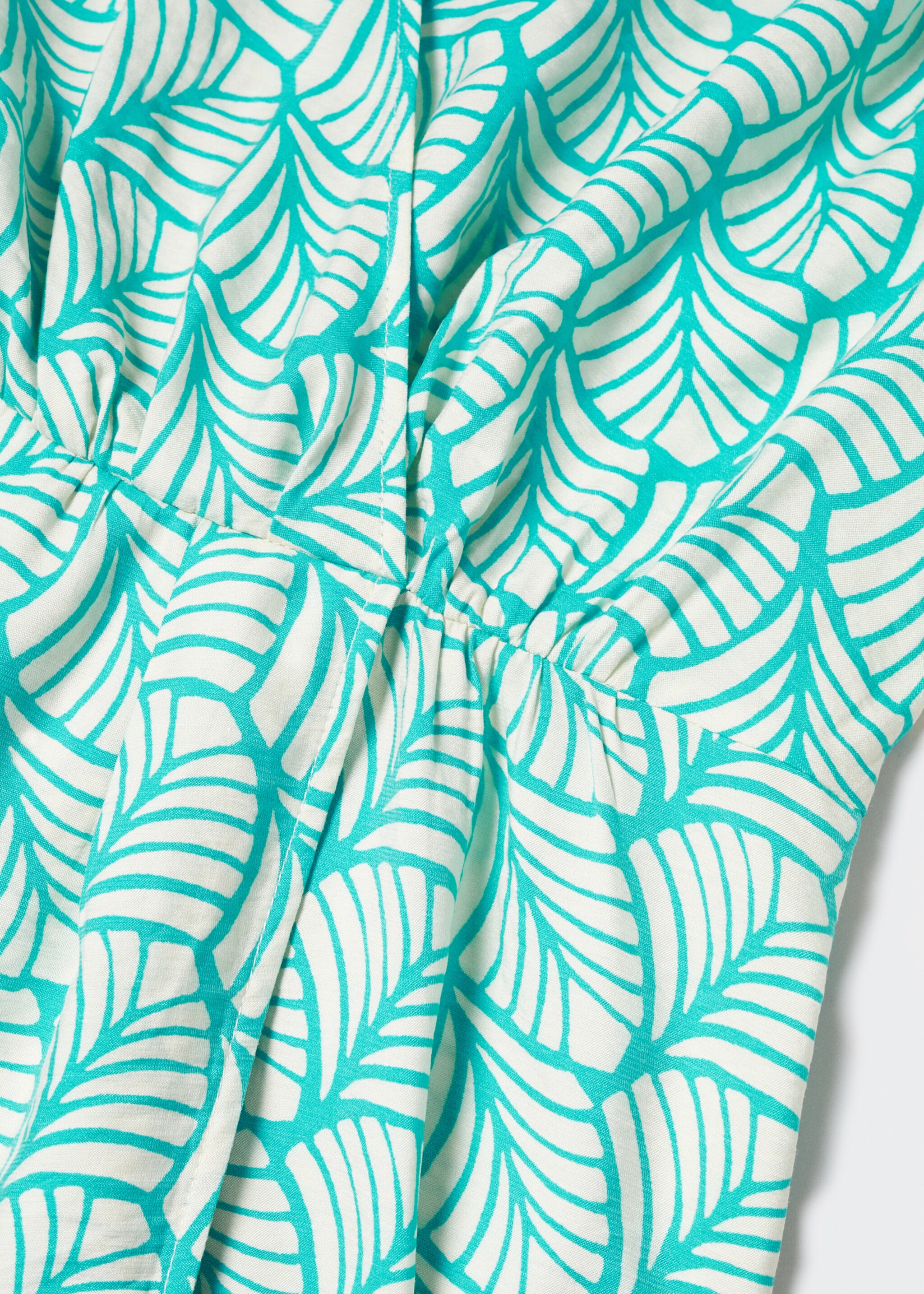 Vestido corto cruzado estampado - Detalle del artículo 8