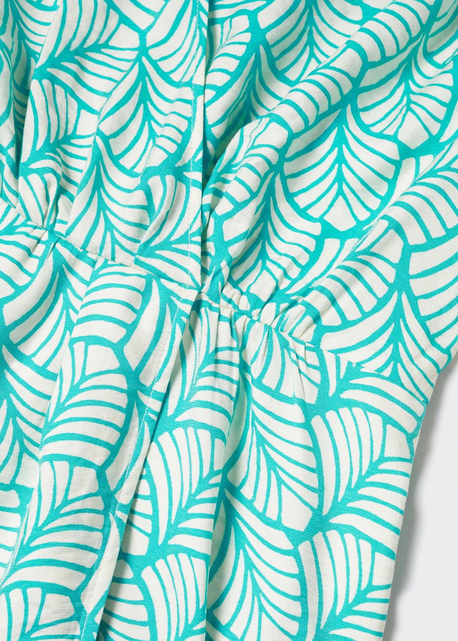 Vestido corto cruzado estampado - Detalle del artículo 8