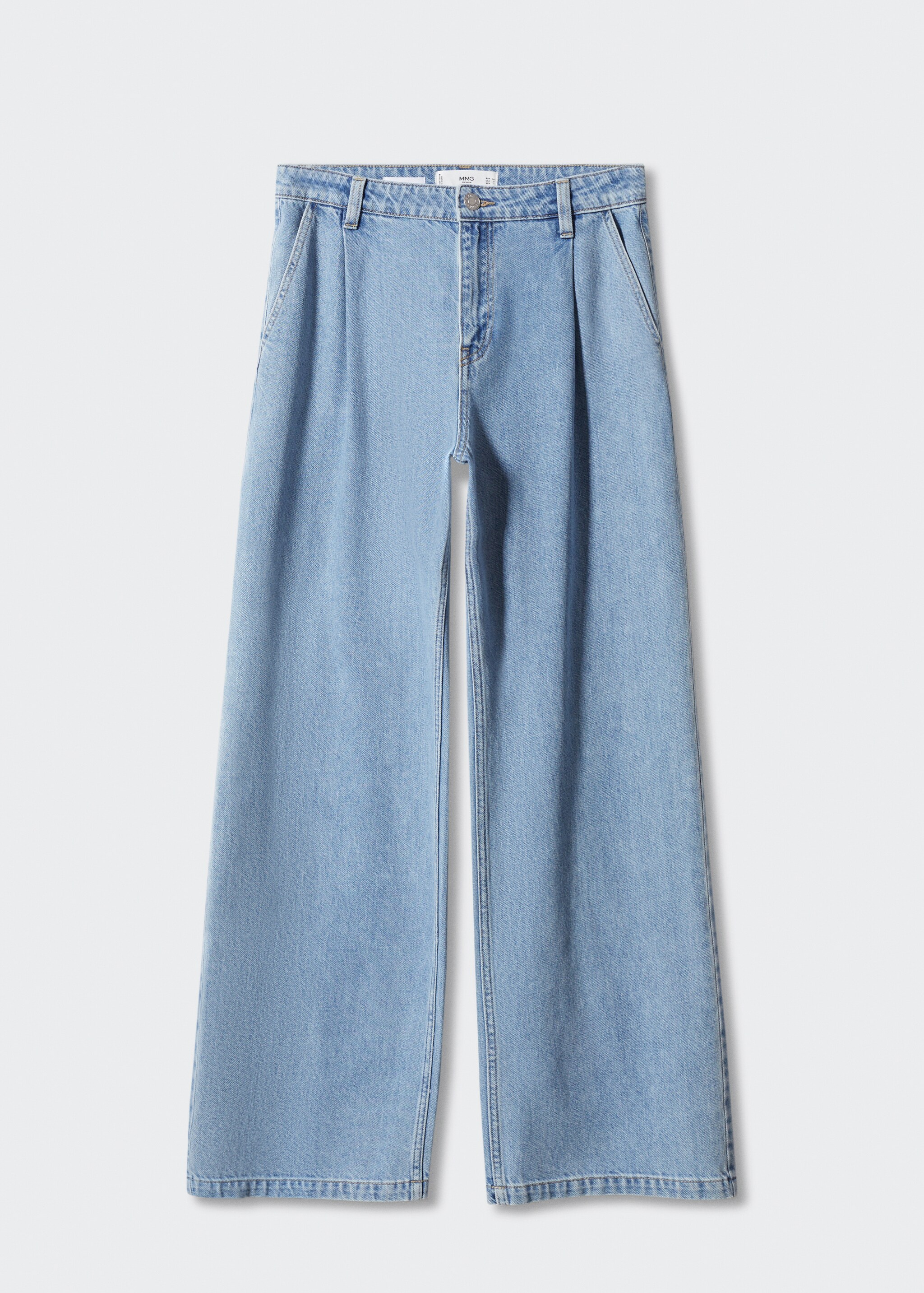 Прямые джинсы с защипами - Изделие без модели
