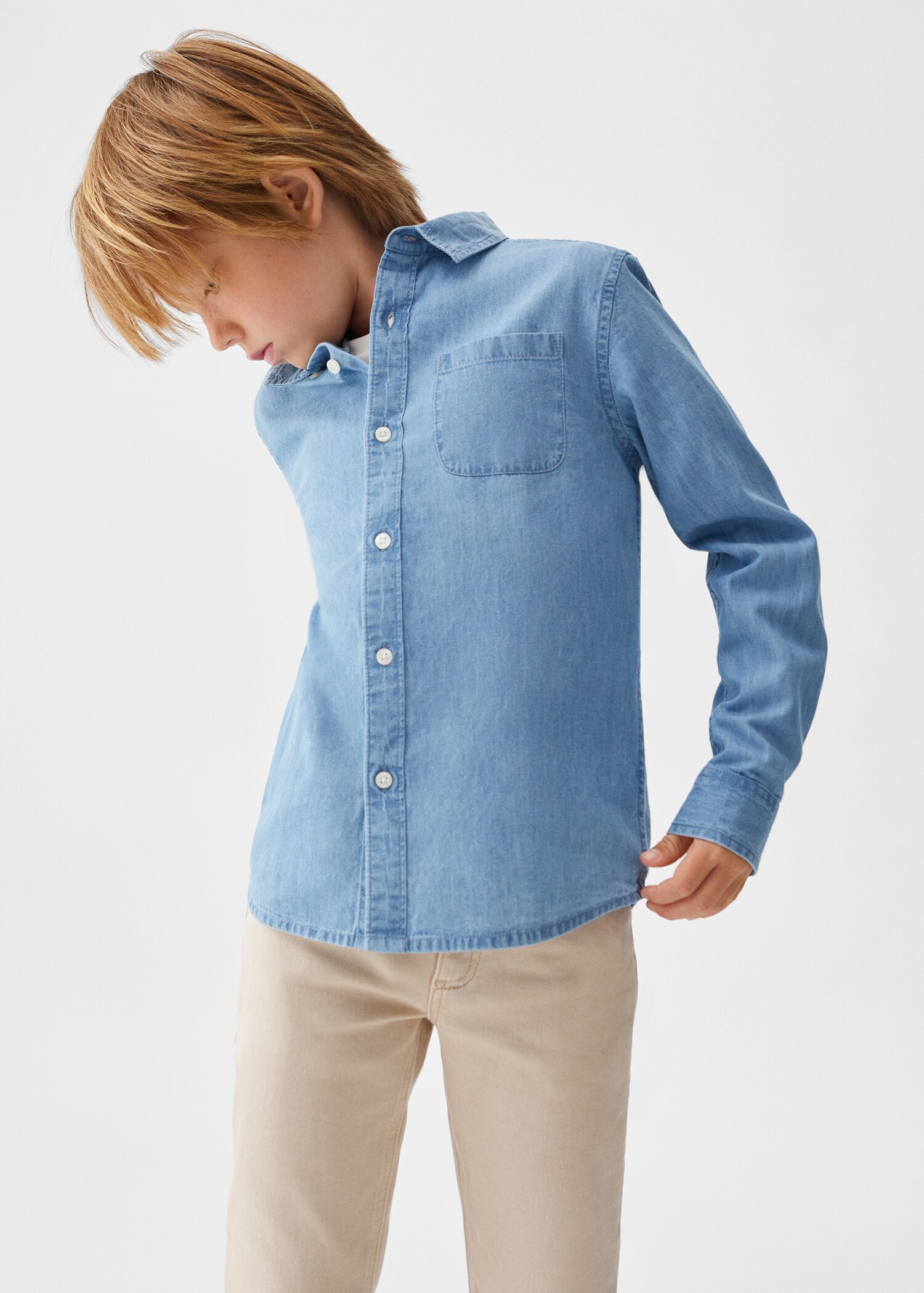 Camisa regular fit denim - Detalle del artículo 4