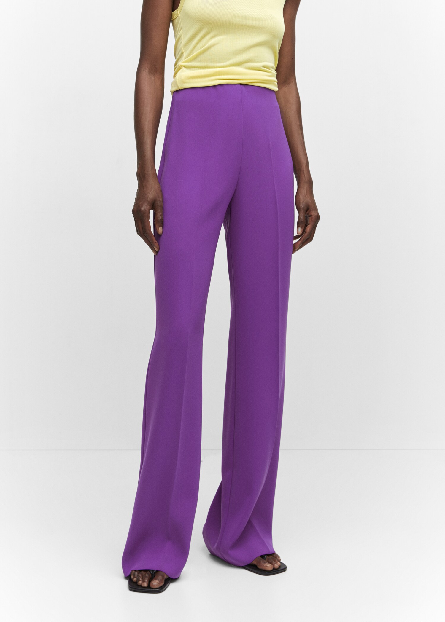 Pantalón traje wideleg  - Plano medio