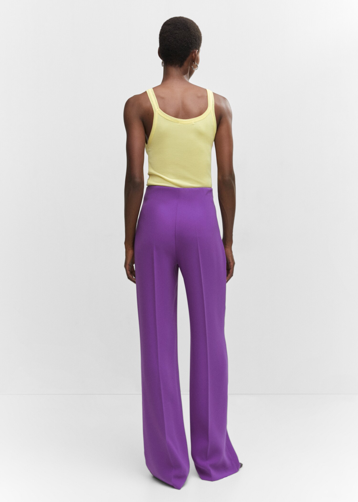Pantalón traje wideleg  - Reverso del artículo