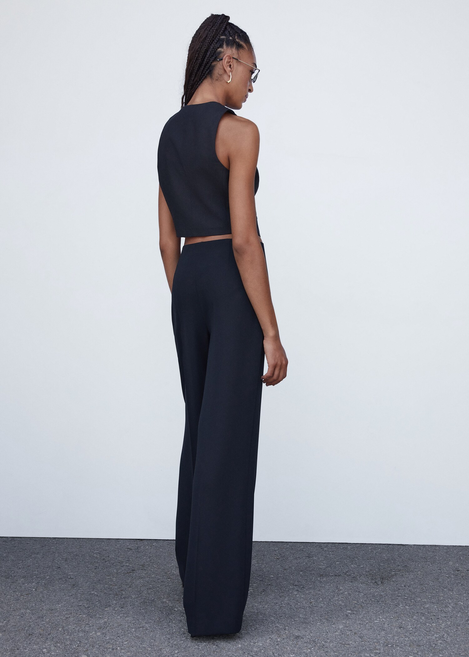 Pantalón traje wideleg  - Reverso del artículo