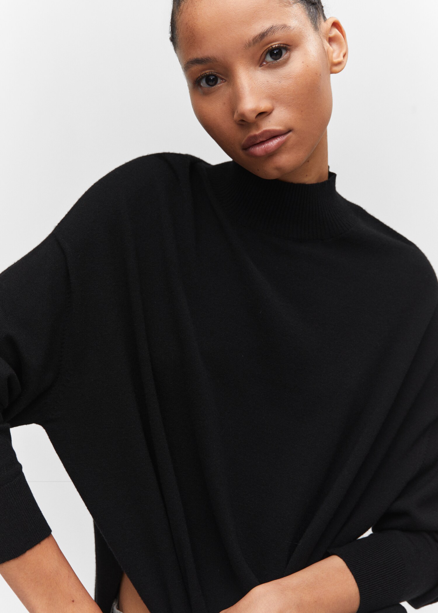 Oversized perkins-neck sweater - Details of the article 1