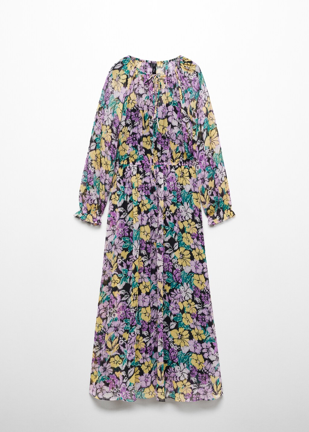 Mango floral midi dress sales
