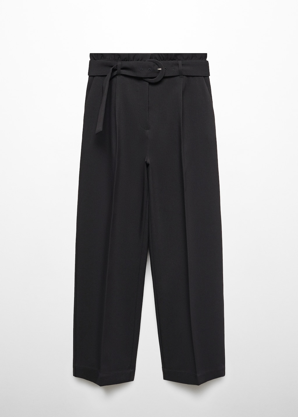 Navy paperbag trousers discount