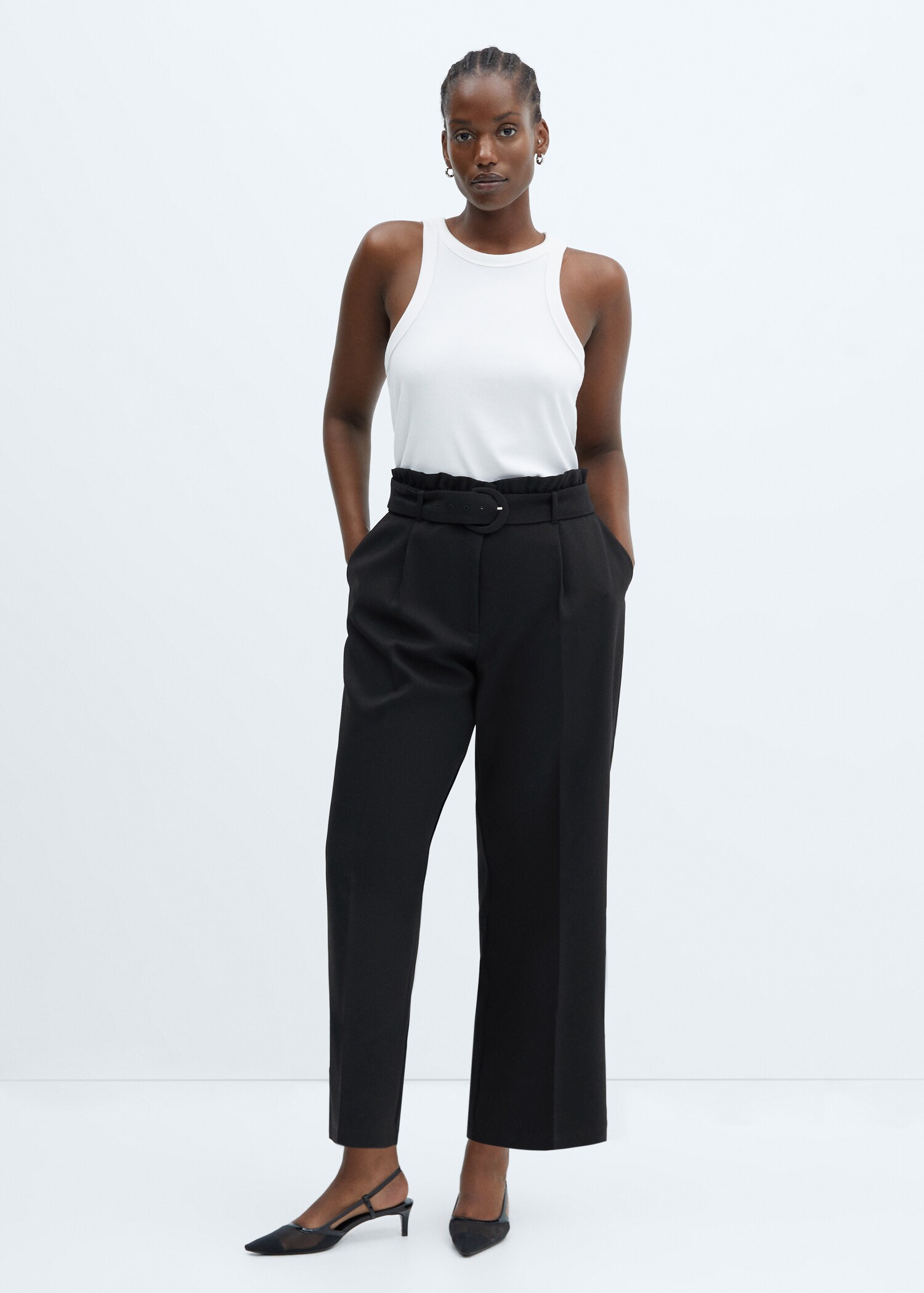 Pantalon paperbag ceinture - Détail de l'article 3