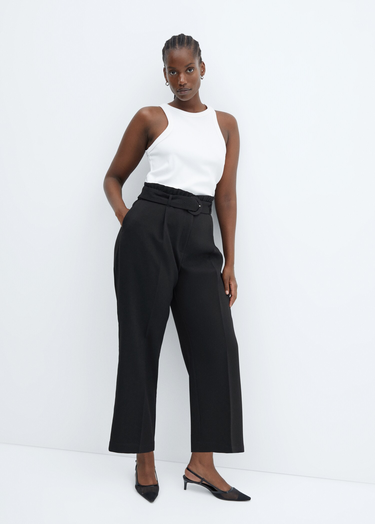Pantalon paperbag ceinture - Détail de l'article 4