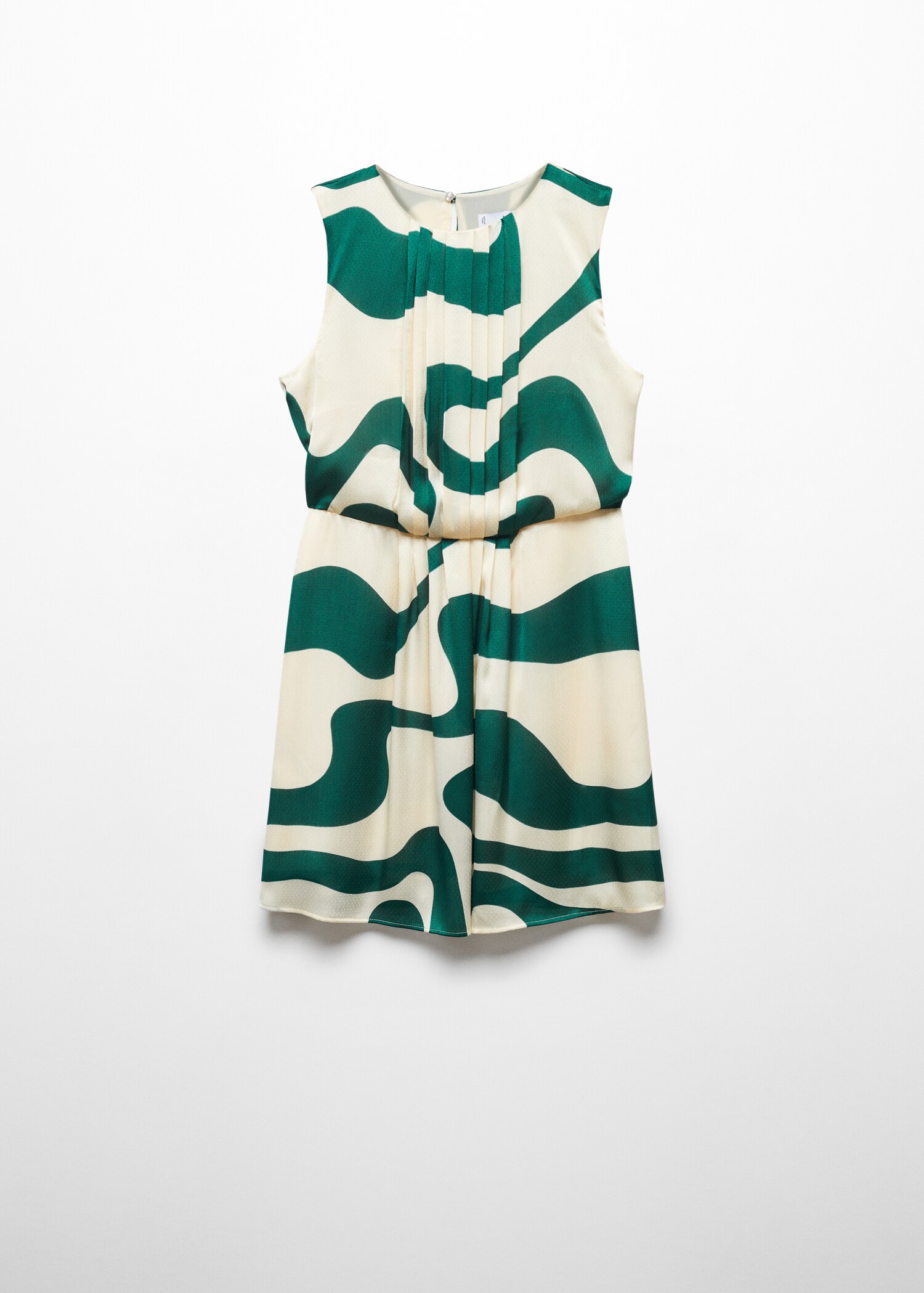Vestido estampado detalles plisados - Artículo sin modelo