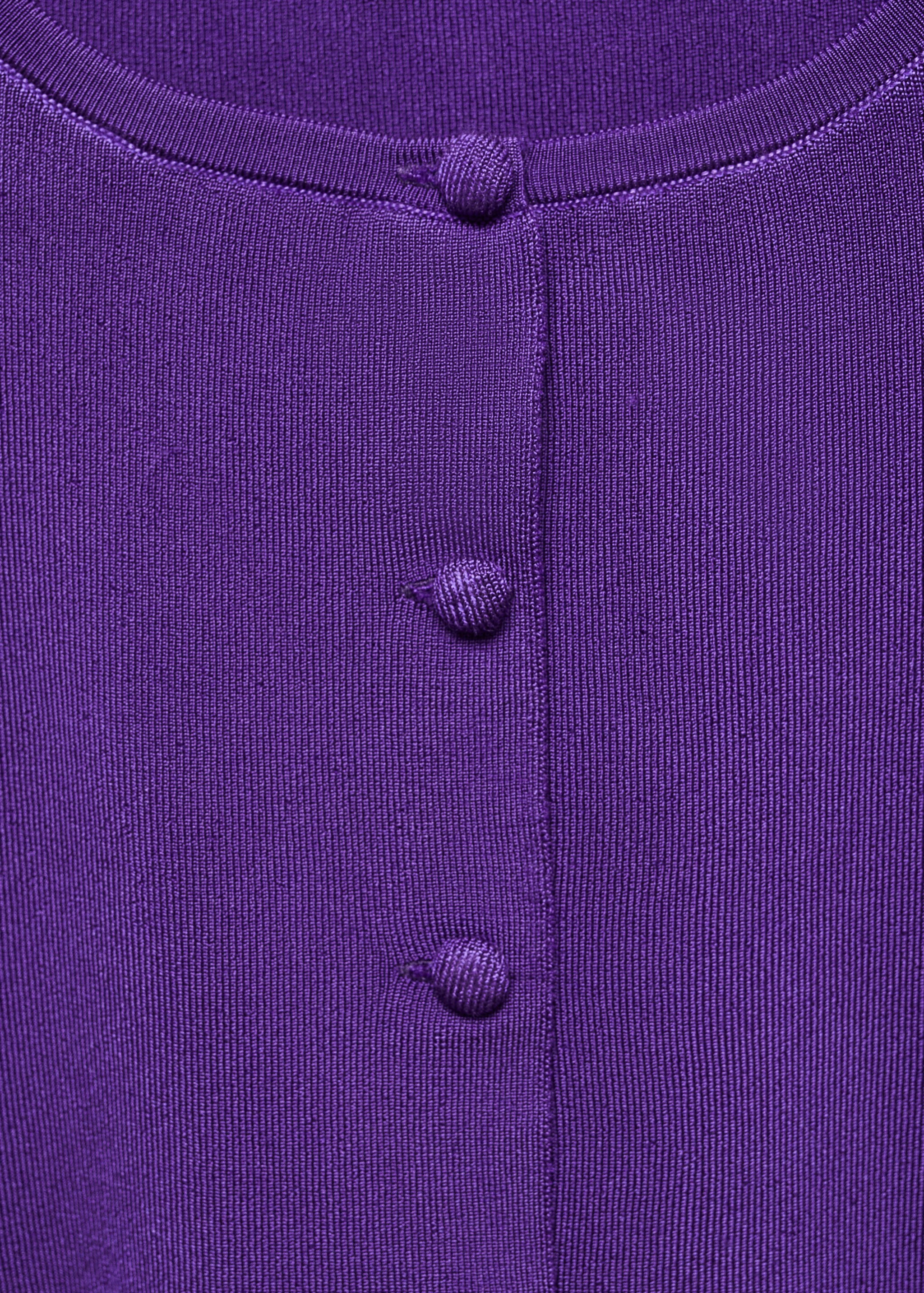 Cropped cardigan with buttons - Details of the article 8