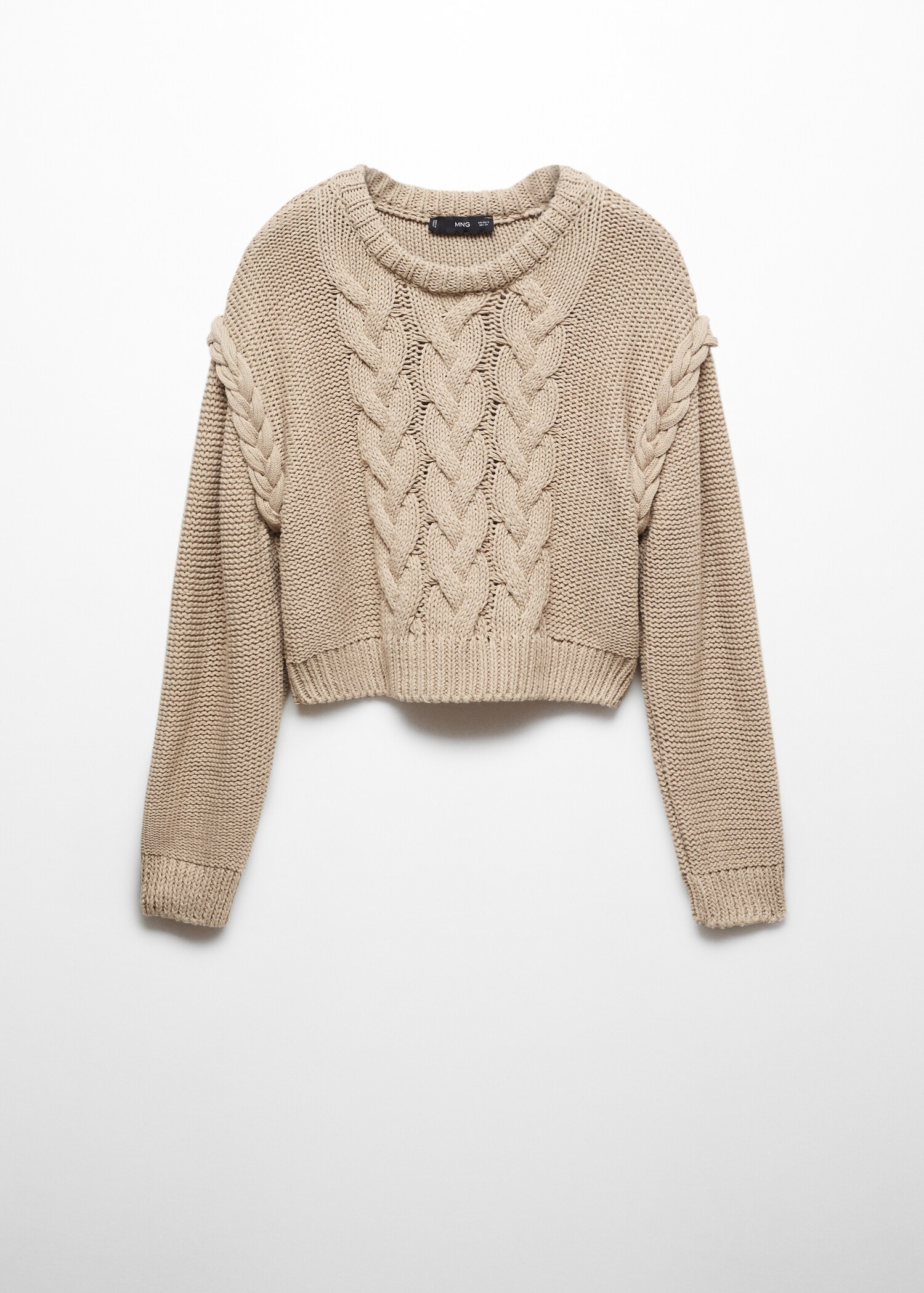 Knitted braided sweater - Article without model