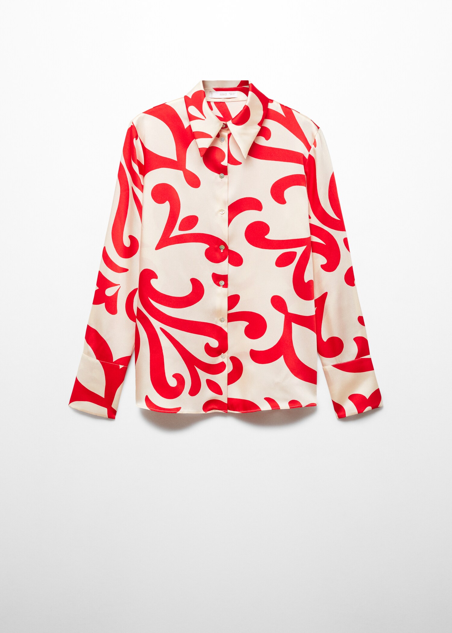 Camisa satinada estampada - Artículo sin modelo