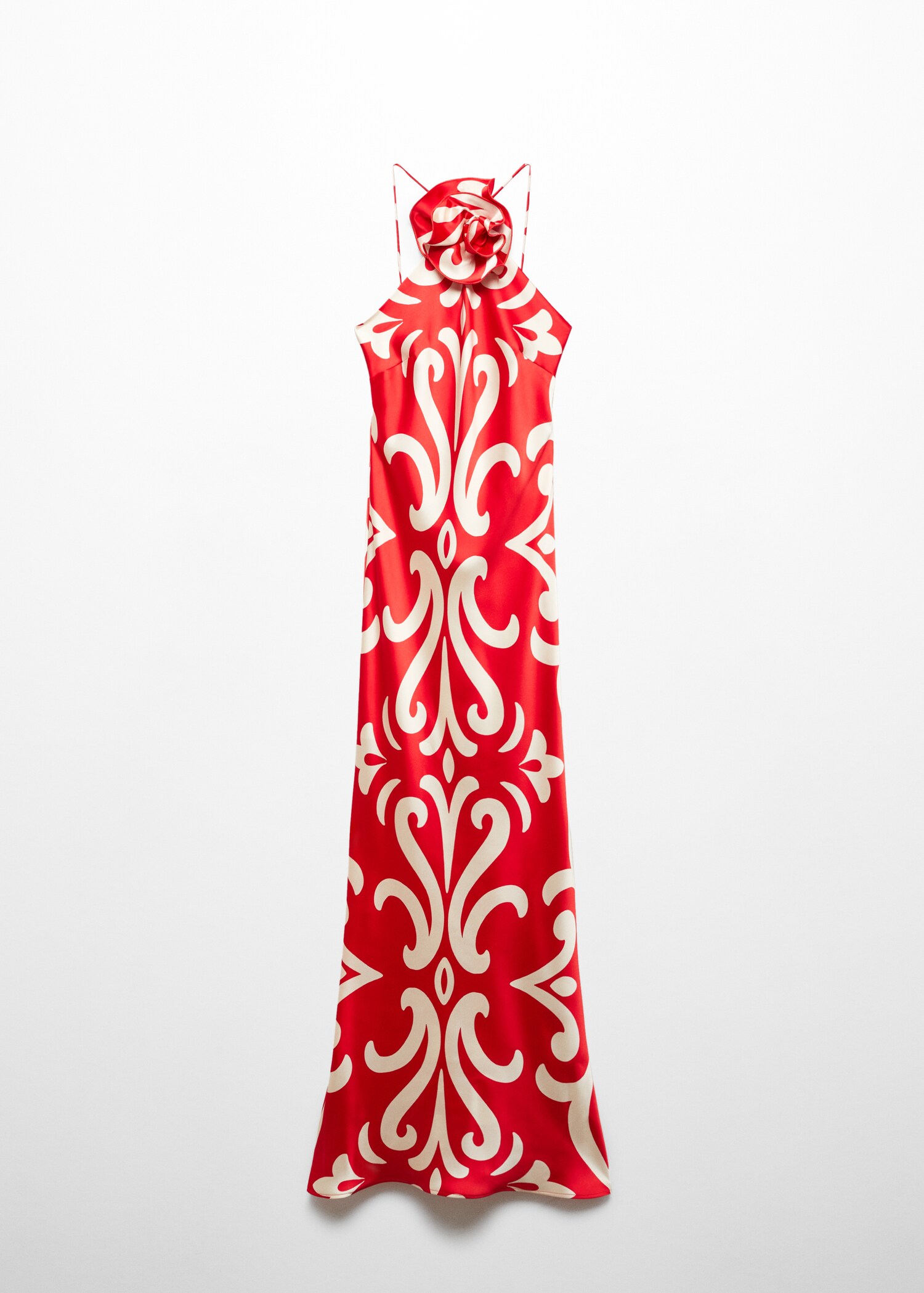 Neckholder-Kleid mit Blumendetail - Artikel ohne Model