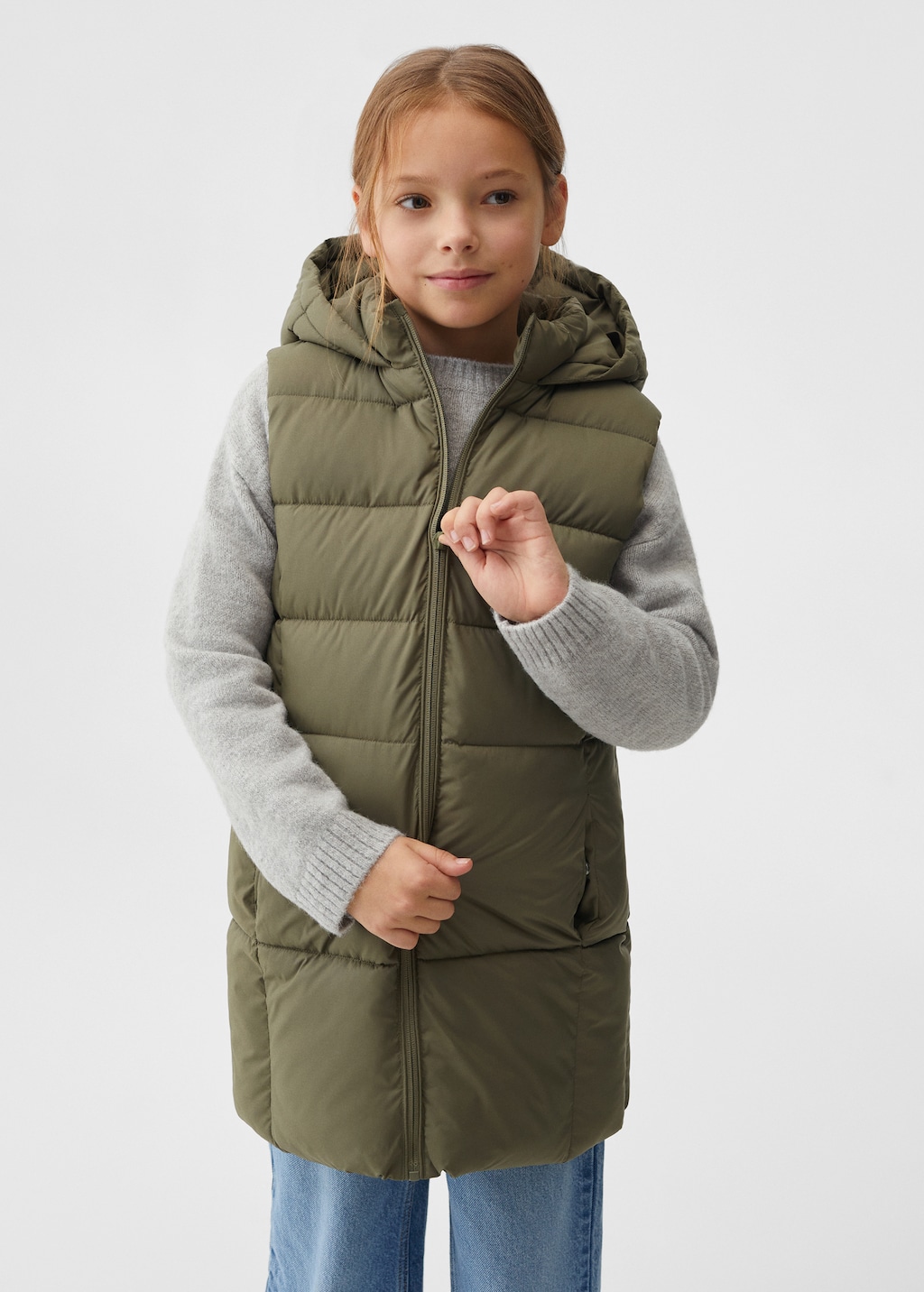 Gilet matelasse long