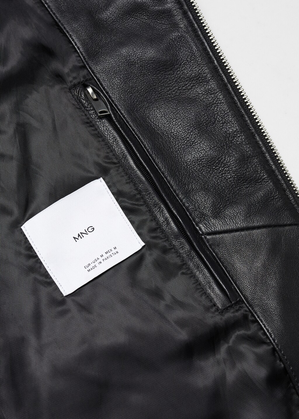 Zip-detail leather biker jacket - Men | MANGO China Zip-detail leather biker jacket - Men | MANGO China