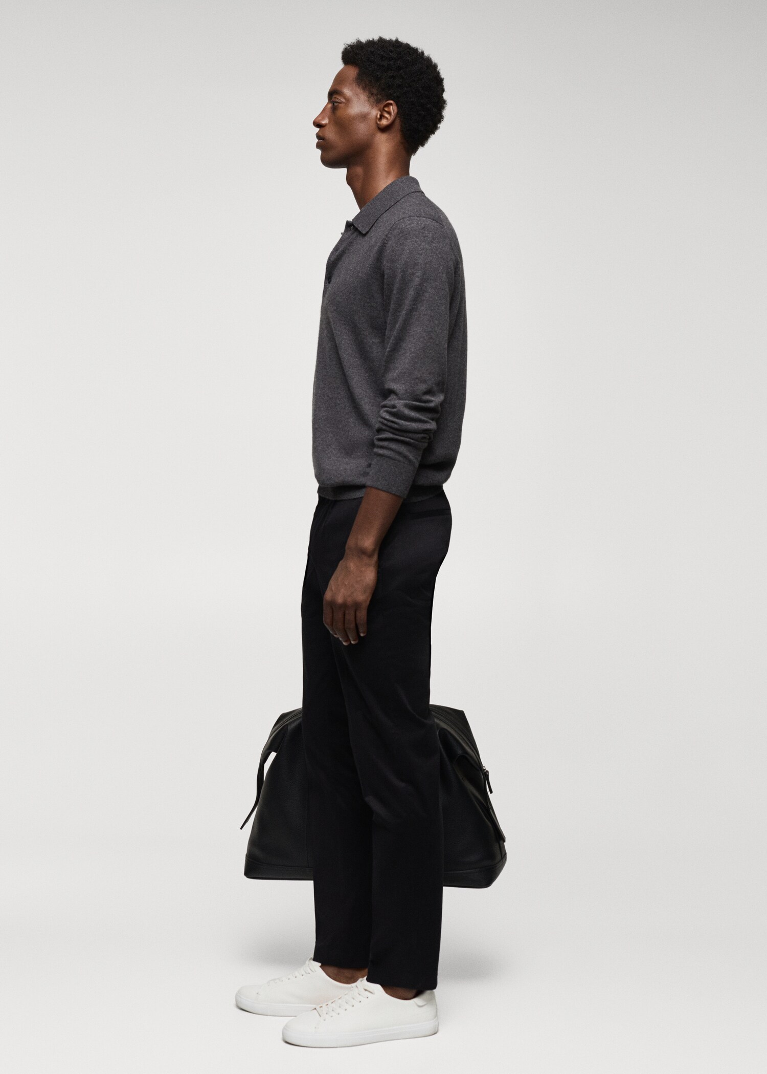 Chino nadrág slim fit pamut tűzött - A termék adatai 2