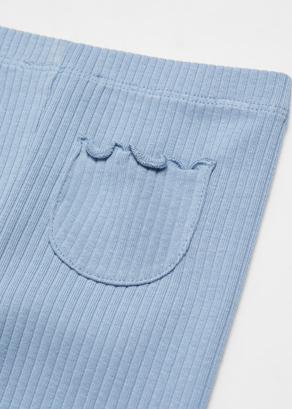 Cotton ribbed leggings