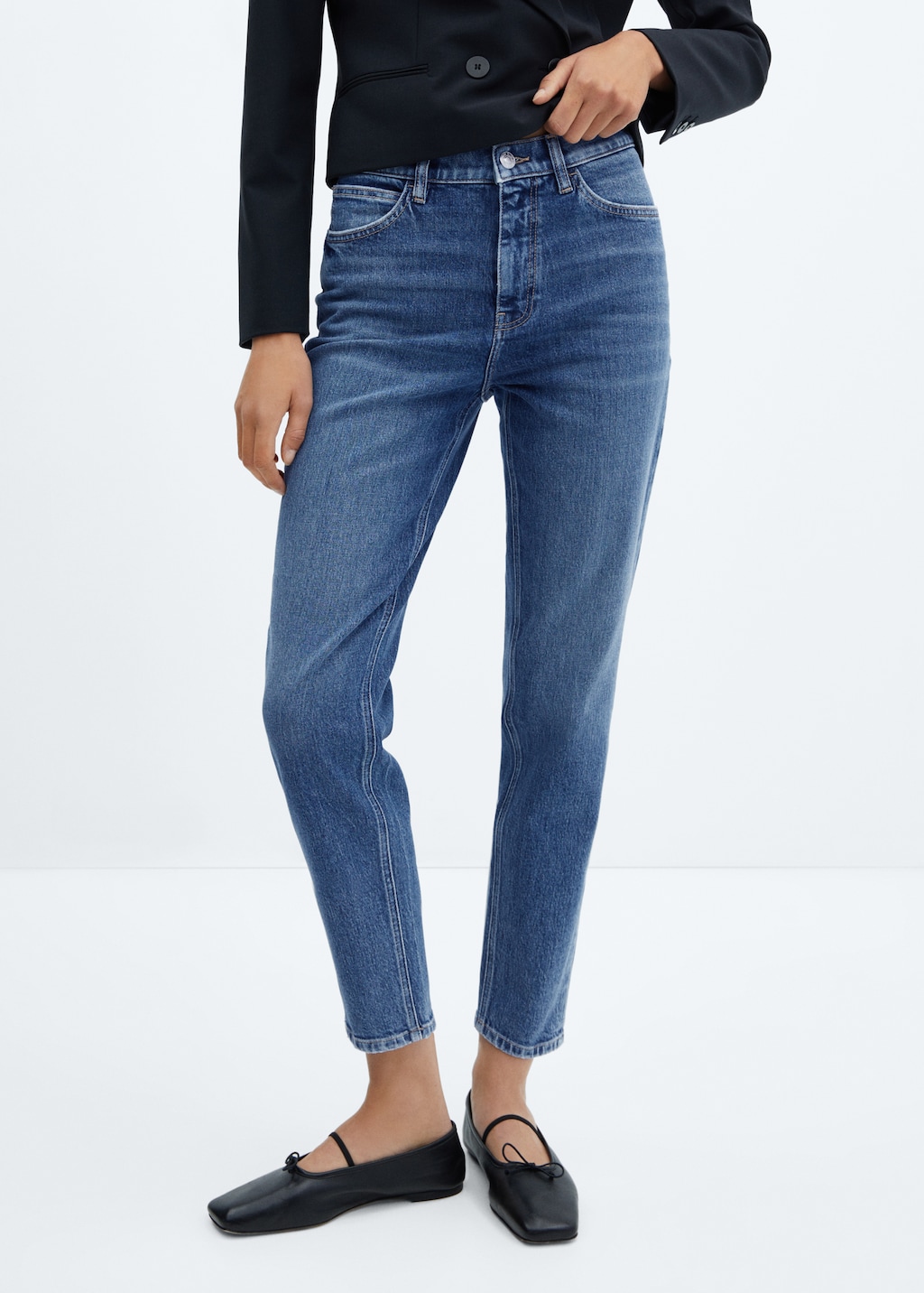Newmom comfort high rise jeans Women MANGO Azerbaijan