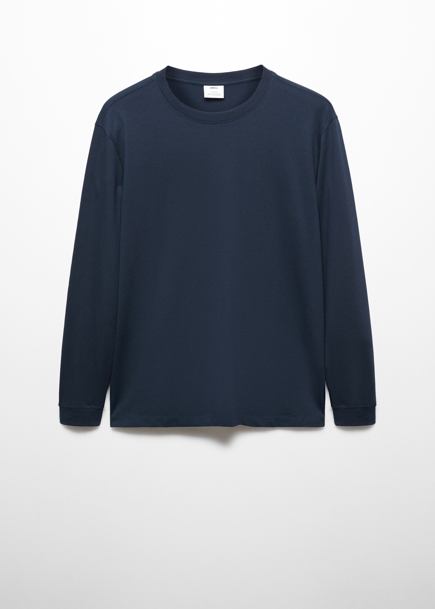 T-shirt piqué de coton manches longues  - Article sans modèle