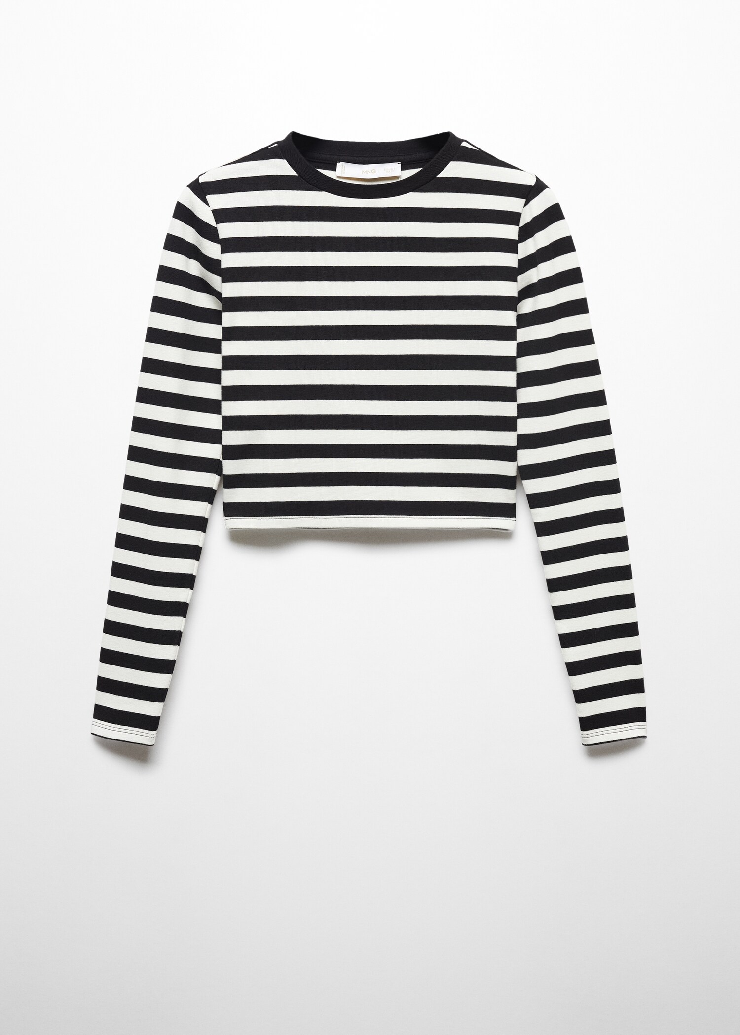 Striped crop T-shirt - Article without model