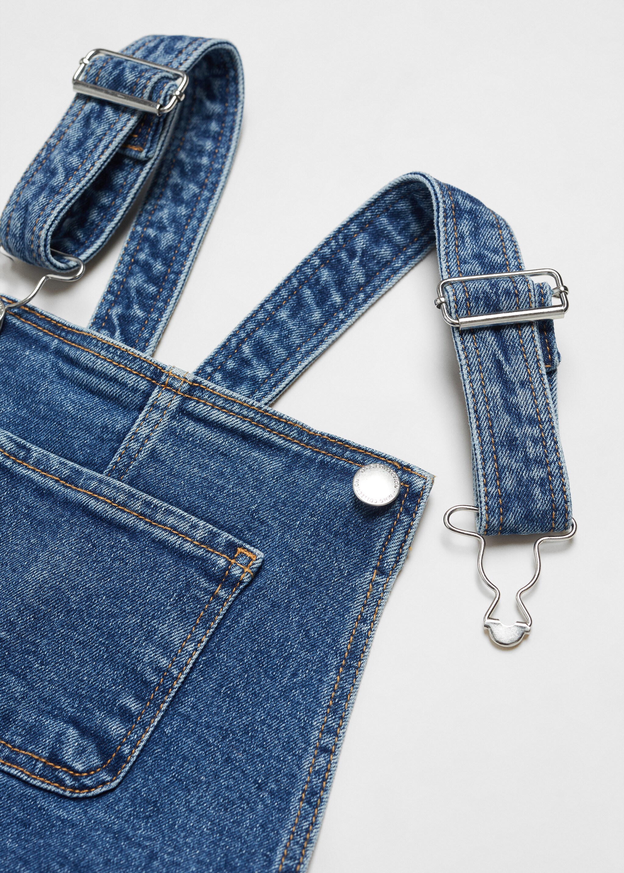 Long denim dungarees - Details of the article 8